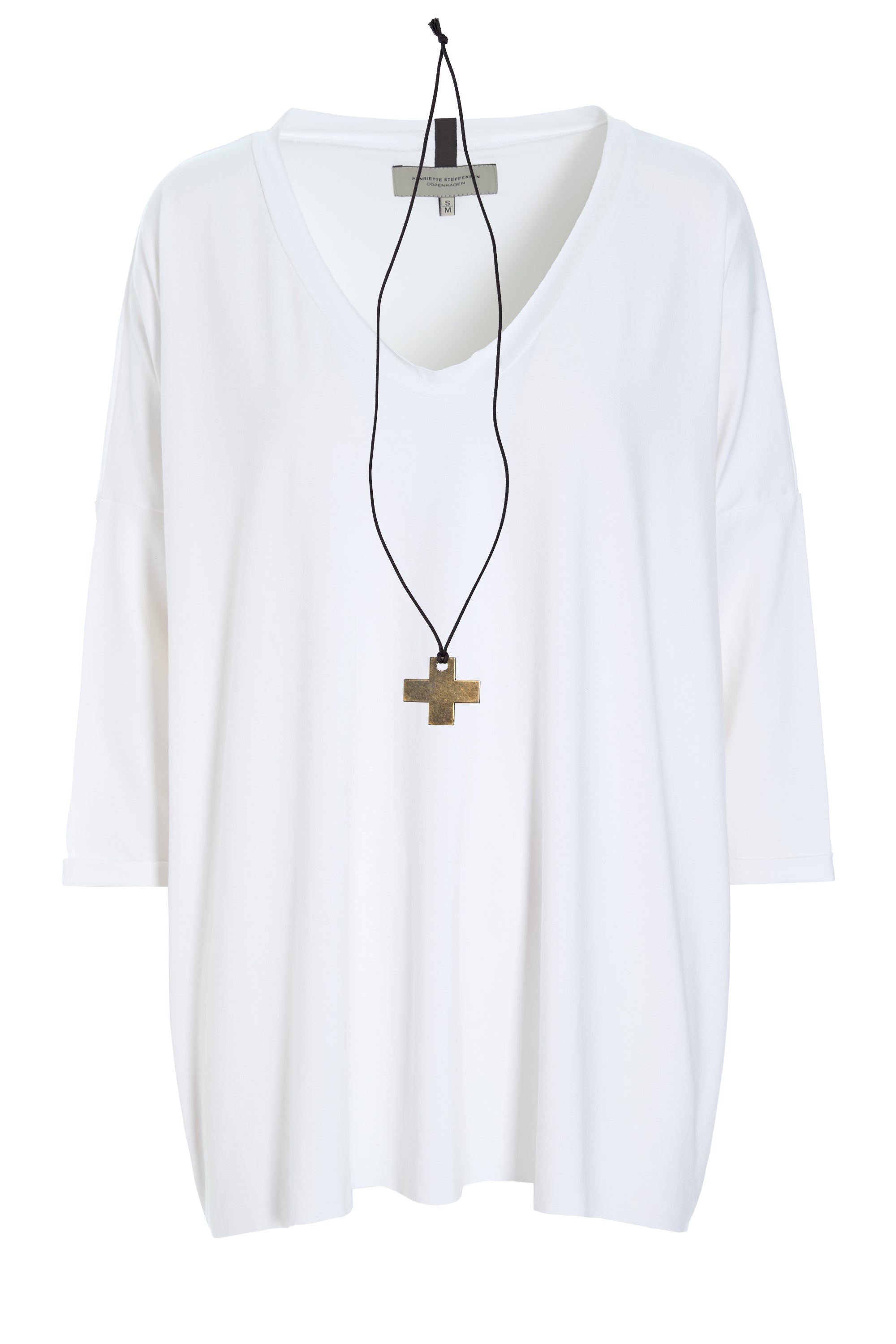 HENRIETTE STEFFENSEN COPENHAGEN BLUSE M/HALSKÆDE - 96083 BLUSER WHITE 816