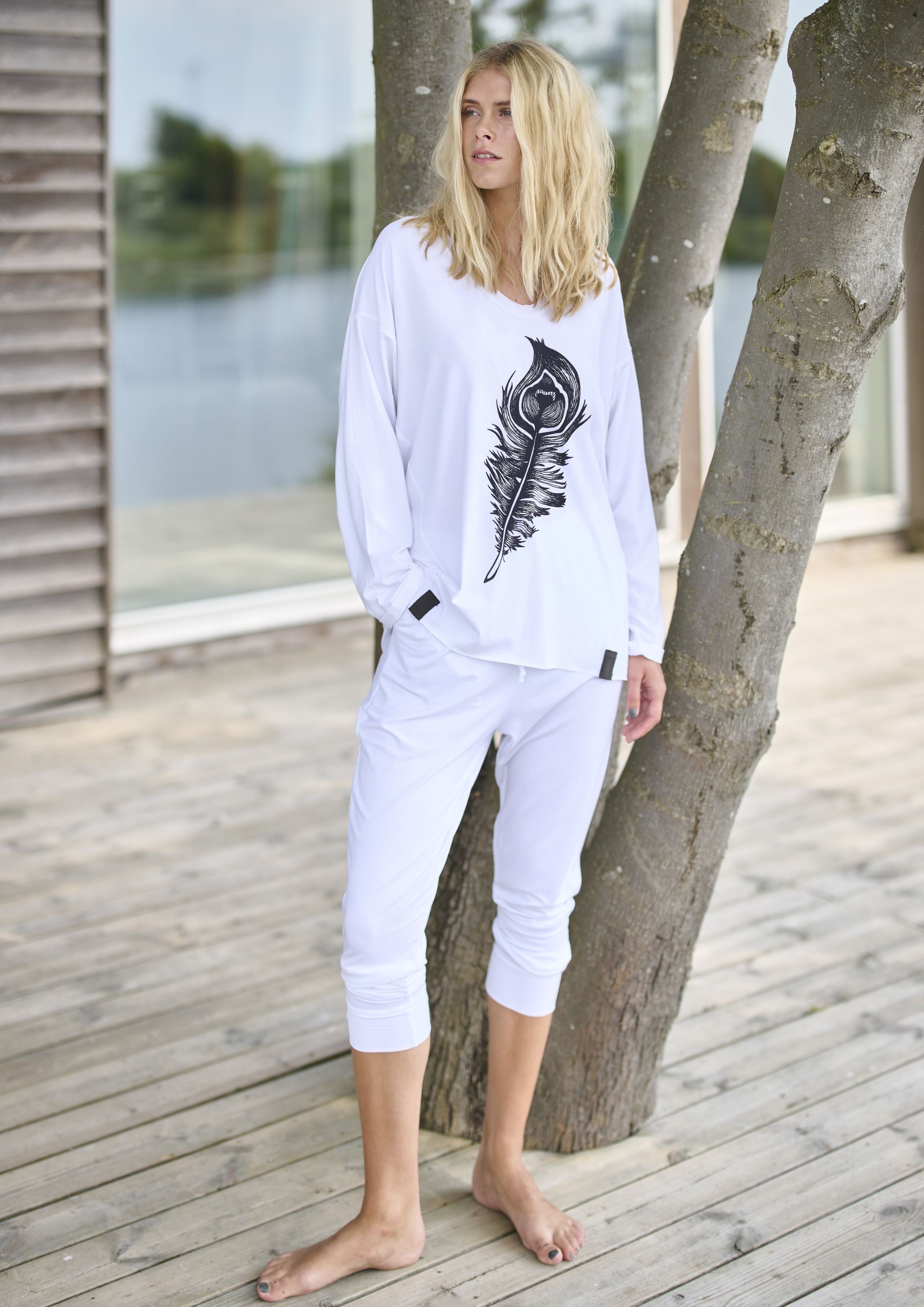 HENRIETTE STEFFENSEN COPENHAGEN BLUSE M/PRINT - 96062 BLUSER WHITE 816