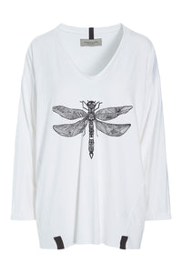 BLUSE M/PRINT - 96068 - WHITE