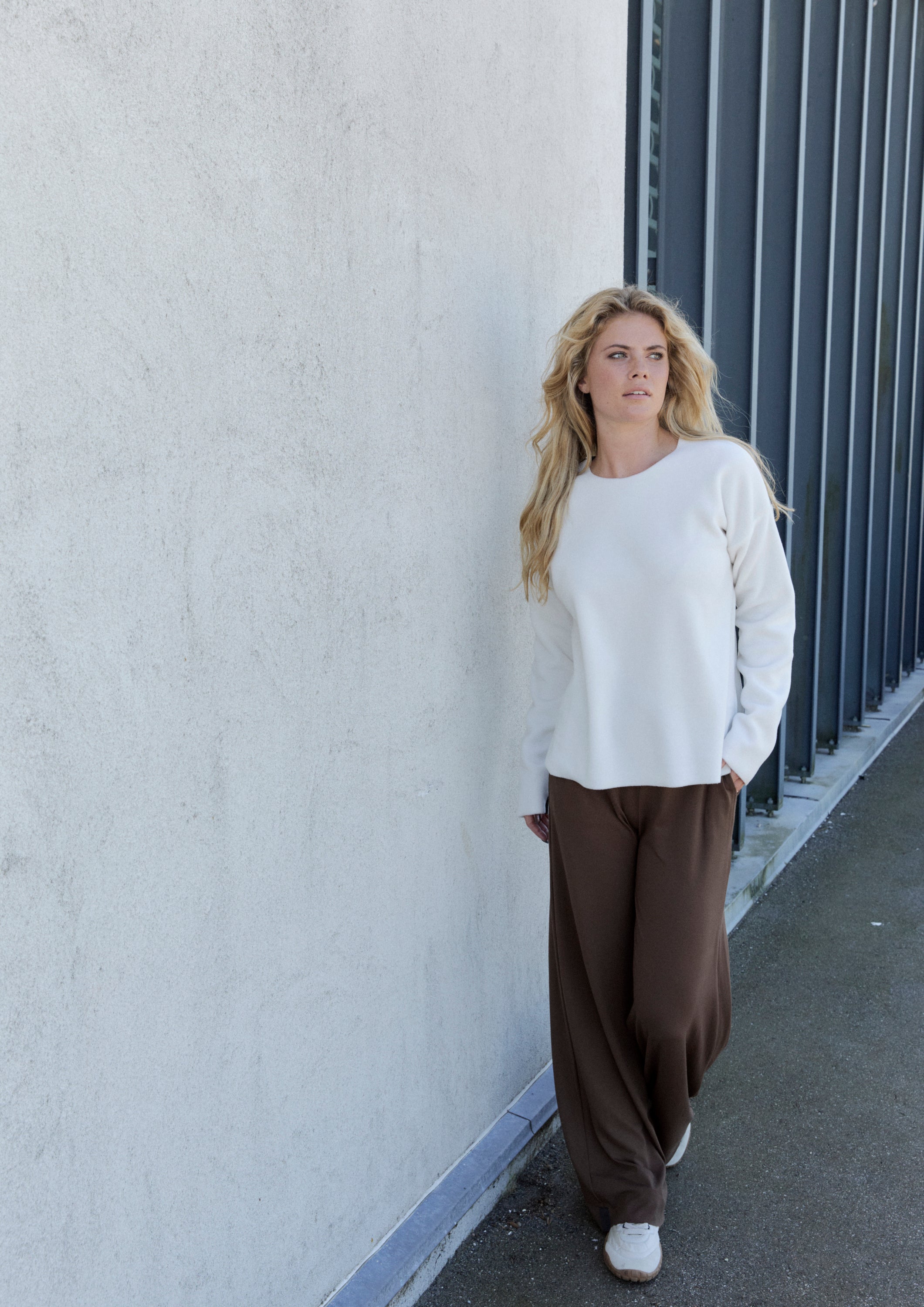 HENRIETTE STEFFENSEN COPENHAGEN BLUSE RUNDT HALS - 1359 BLUSER OFF WHITE 802