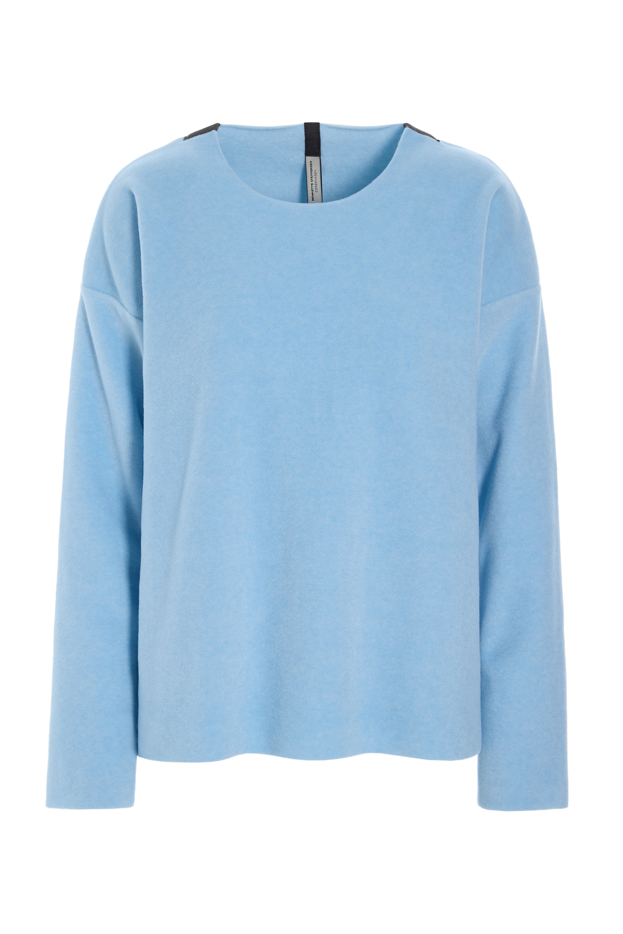HENRIETTE STEFFENSEN COPENHAGEN BLUSE RUND HALS - 1359 BLUSER BABY BLUE 671