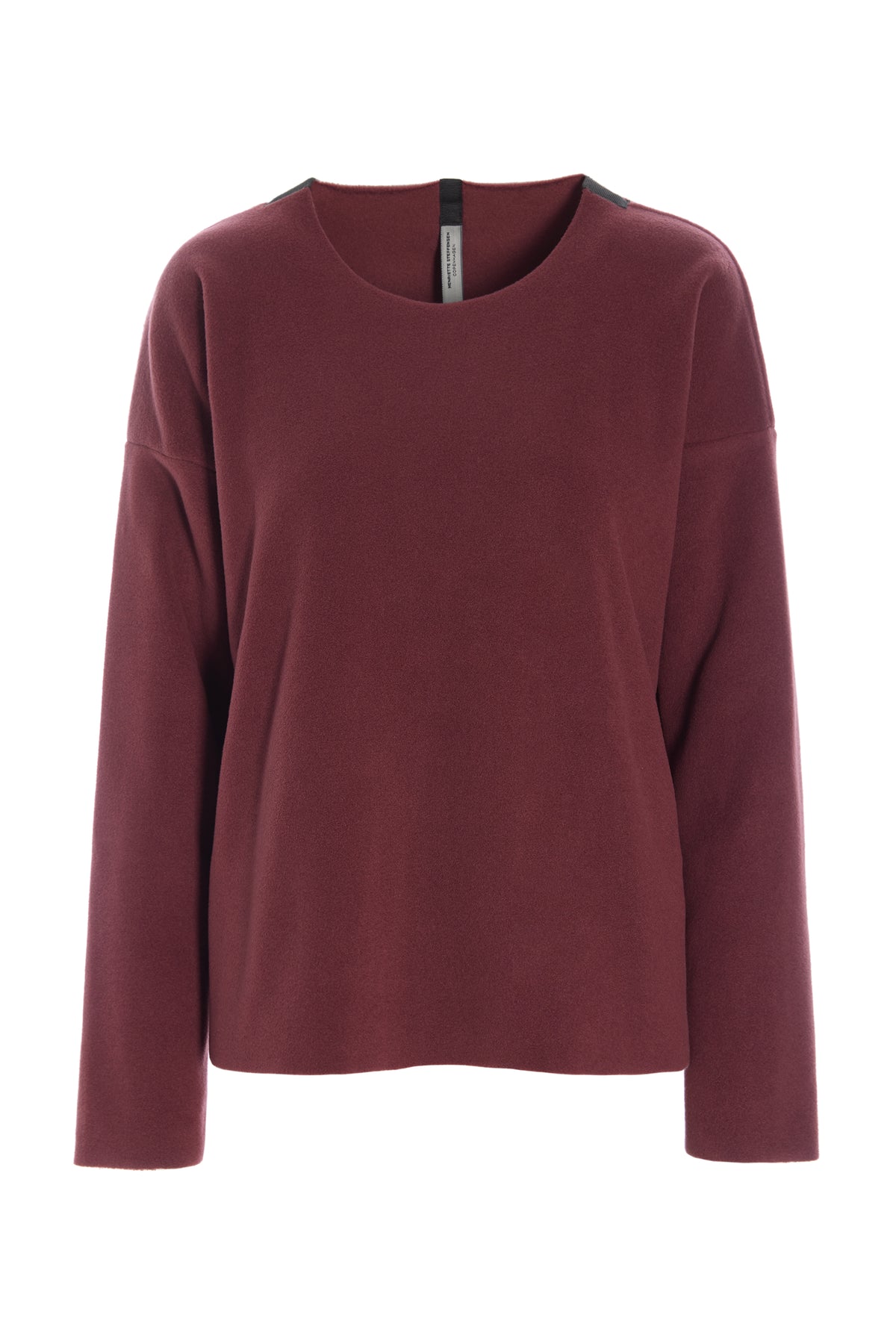 HENRIETTE STEFFENSEN COPENHAGEN BLUSE RUND HALS - 1359 BLUSER BORDEAUX 474
