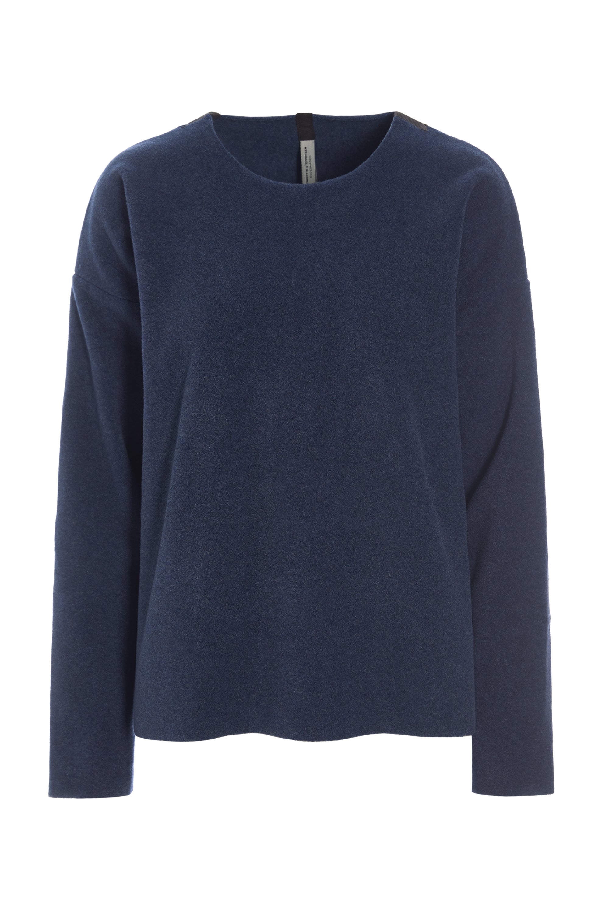 HENRIETTE STEFFENSEN COPENHAGEN BLUSE RUND HALS - 1359 BLUSER DENIM 767