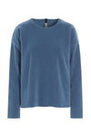 BLUSE RUND HALS - 1359 - DUSTY BLUE