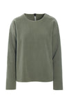 BLUSE RUND HALS - 1359 - DUSTY GREEN