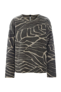 BLUSE RUND HALS - 1359P - LEAVES