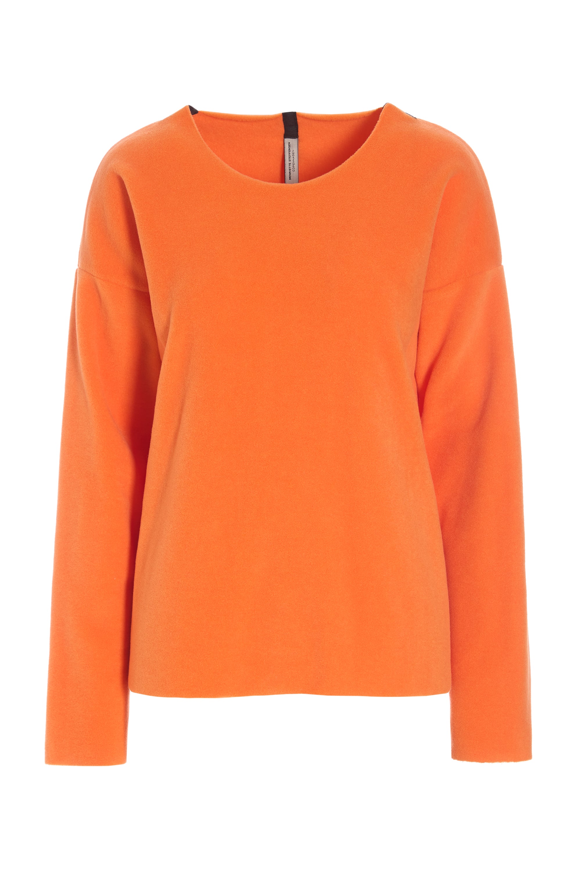 HENRIETTE STEFFENSEN COPENHAGEN BLUSE RUND HALS - 1359 orange BLUSER ORANGE 773