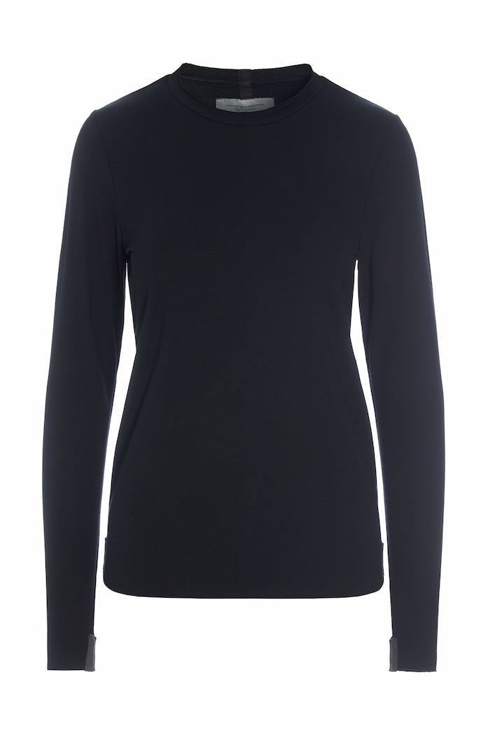 HENRIETTE STEFFENSEN COPENHAGEN BLUSE SLIM FIT - 96091 BLUSER BLACK 900