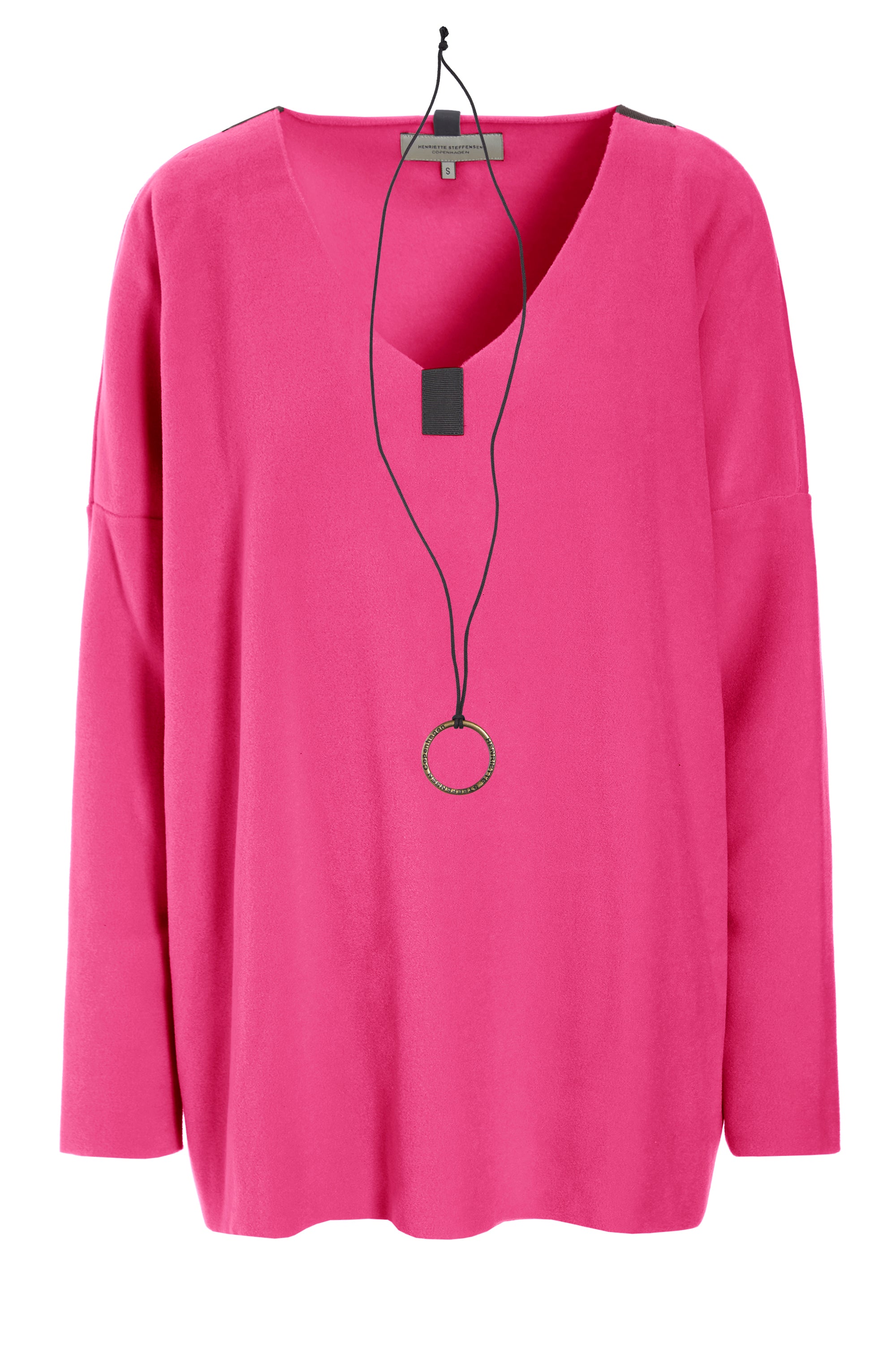 HENRIETTE STEFFENSEN COPENHAGEN BLUSE V-HALS - 1336 BLUSER PINK 369