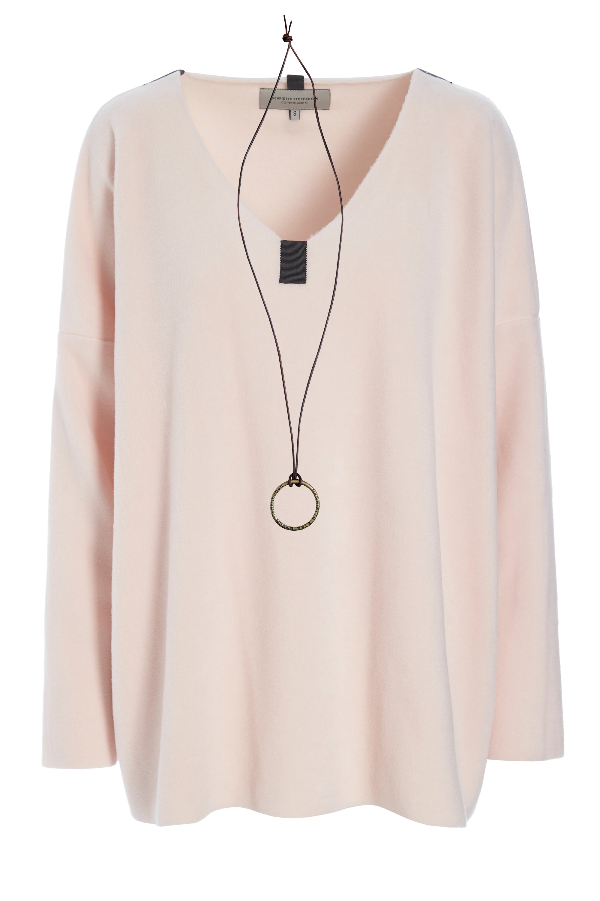 HENRIETTE STEFFENSEN COPENHAGEN BLUSE V-HALS - 1336 BLUSER SOFT ROSE 412