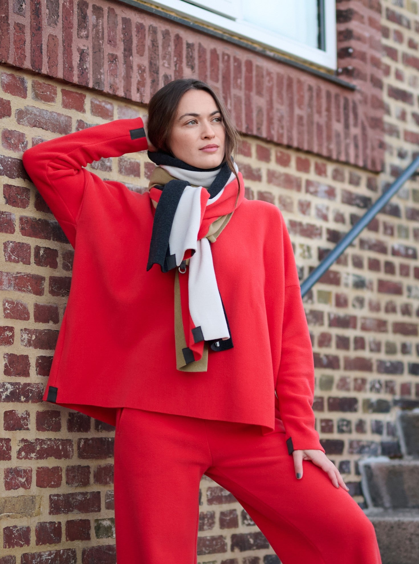HENRIETTE STEFFENSEN COPENHAGEN BLUSE V-HALS - 1336 BLUSER TOMATO 845