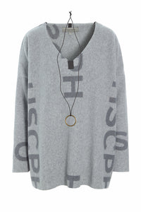 BLUSE V-HALS - 1336P - HSCPH PRINT