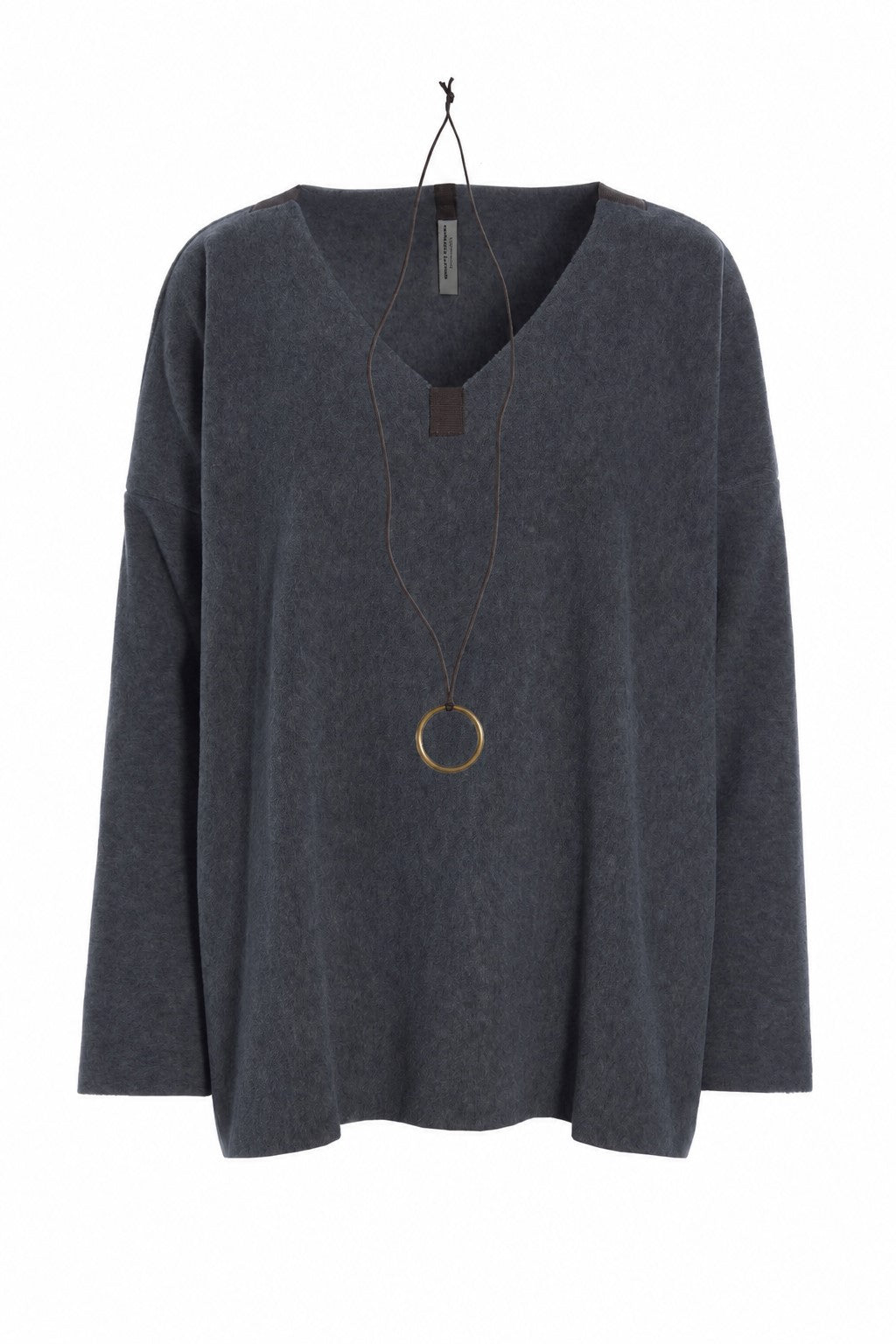 HENRIETTE STEFFENSEN COPENHAGEN BLUSE V-HALS - 1410 BLUSER GREY 905