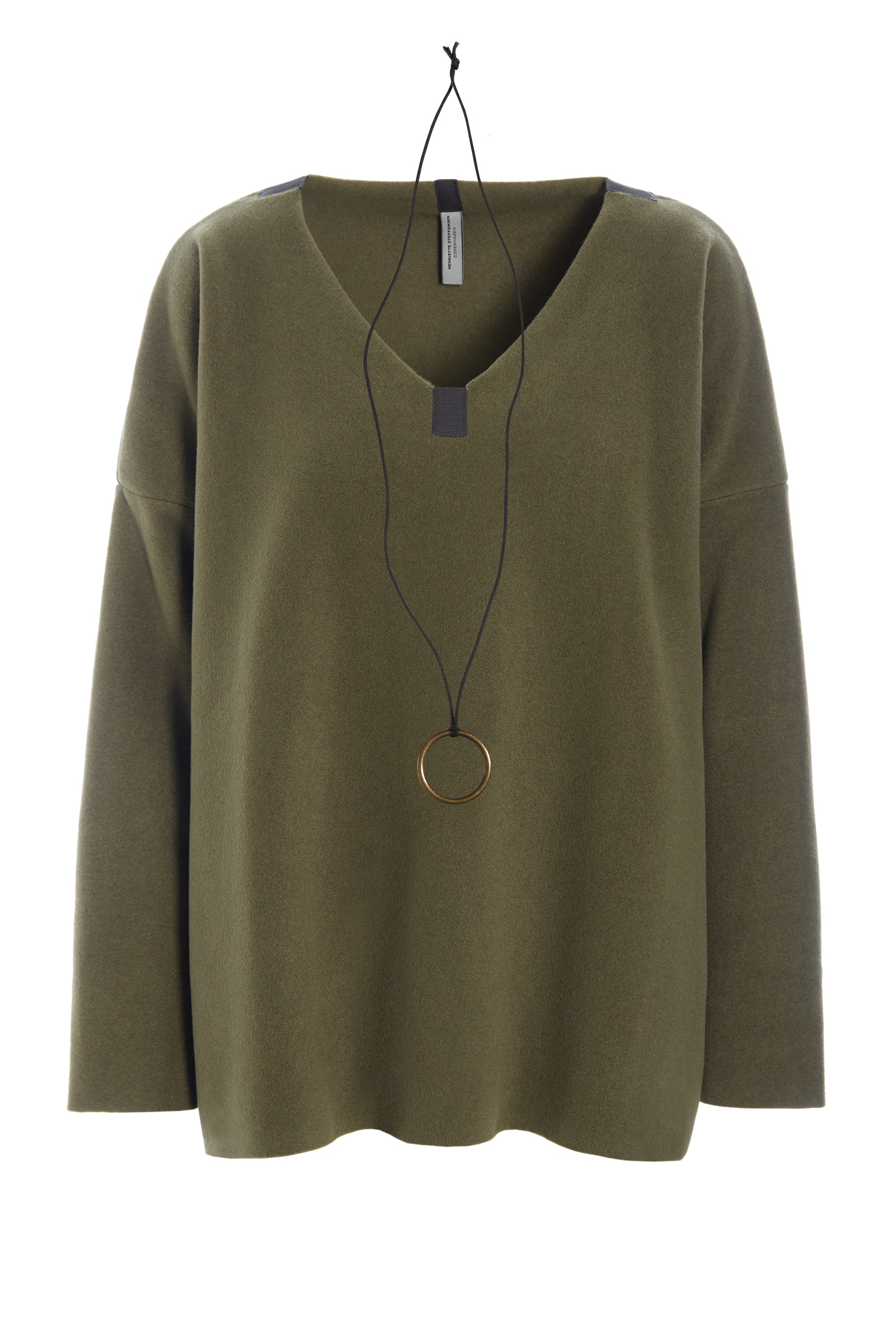 HENRIETTE STEFFENSEN COPENHAGEN BLUSE V-HALS - 1410 BLUSER MOSS 611