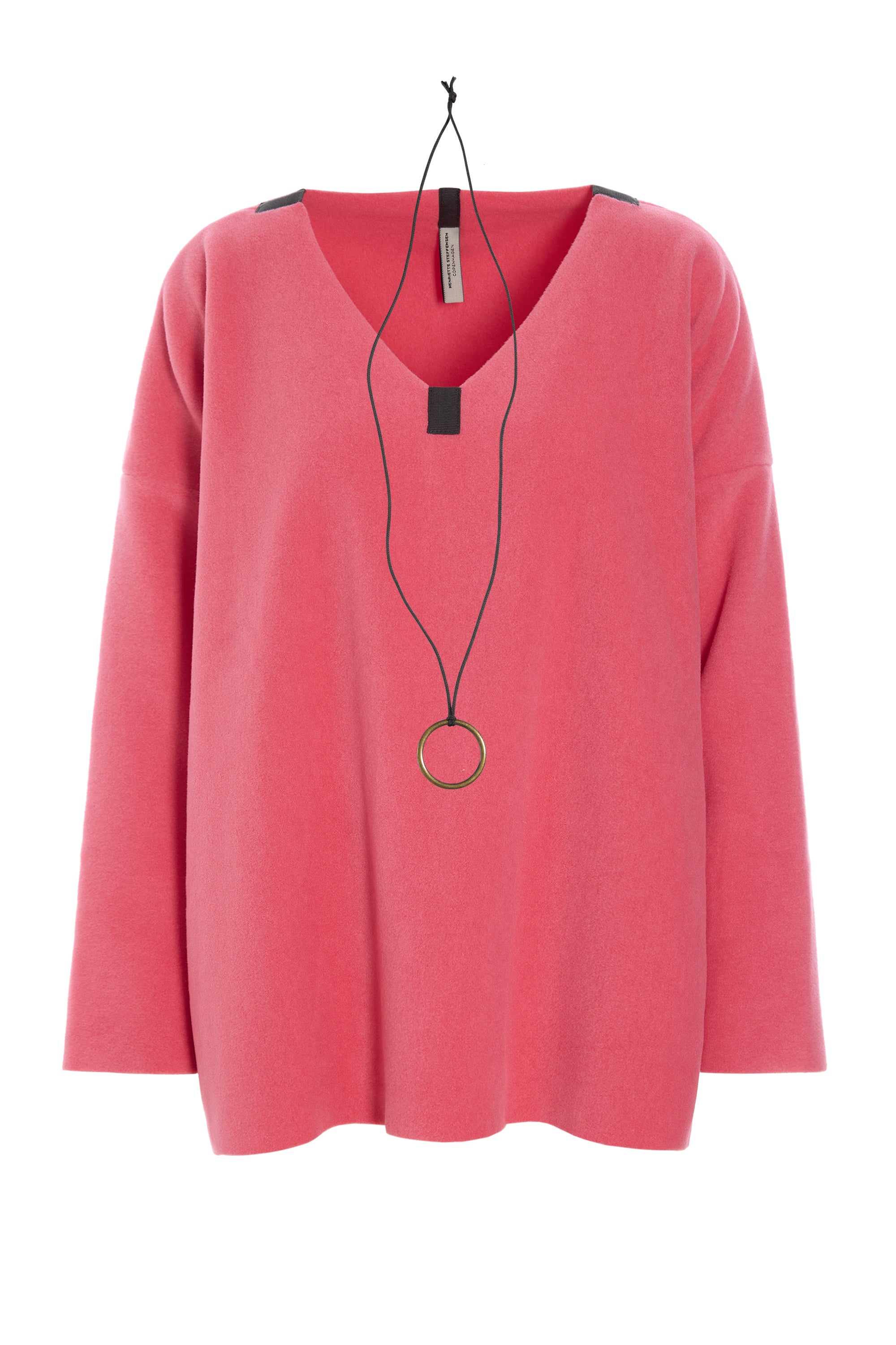 HENRIETTE STEFFENSEN COPENHAGEN BLUSE V-HALS - 1410 BLUSER SUNSET PINK 357
