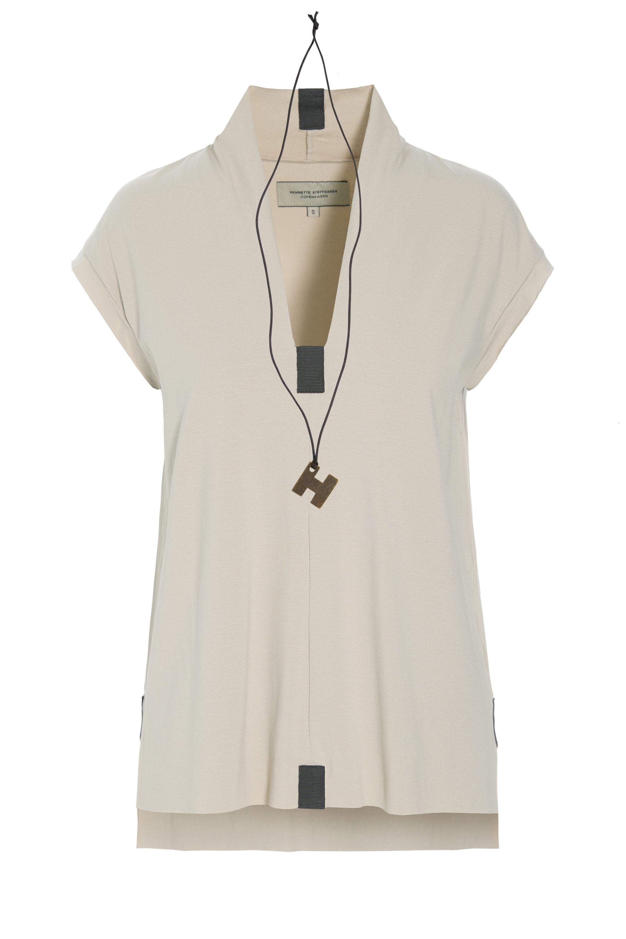 HENRIETTE STEFFENSEN COPENHAGEN BLUSE V-HALS - 96103 T-SHIRTS KIT 831