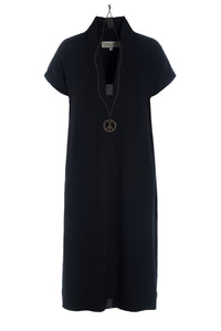 BLUSE V-HALS - 98068 - BLACK