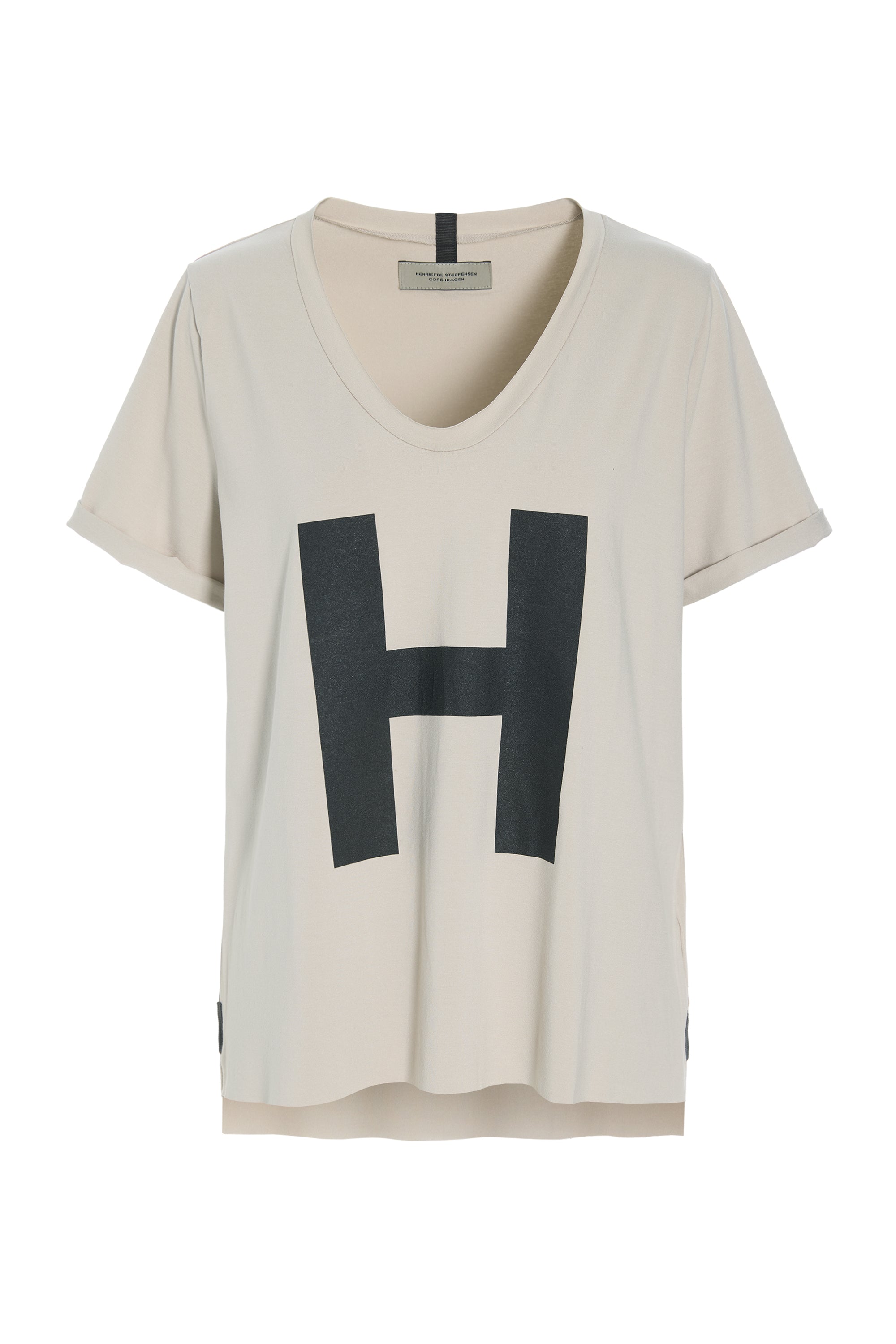 HENRIETTE STEFFENSEN COPENHAGEN BLUSE V-HALS PRINT - 96082H T-SHIRTS KIT 831