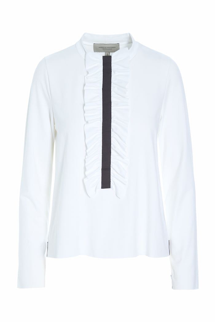 HENRIETTE STEFFENSEN COPENHAGEN BLUSE m/flæser - 96090 BLUSER WHITE 816