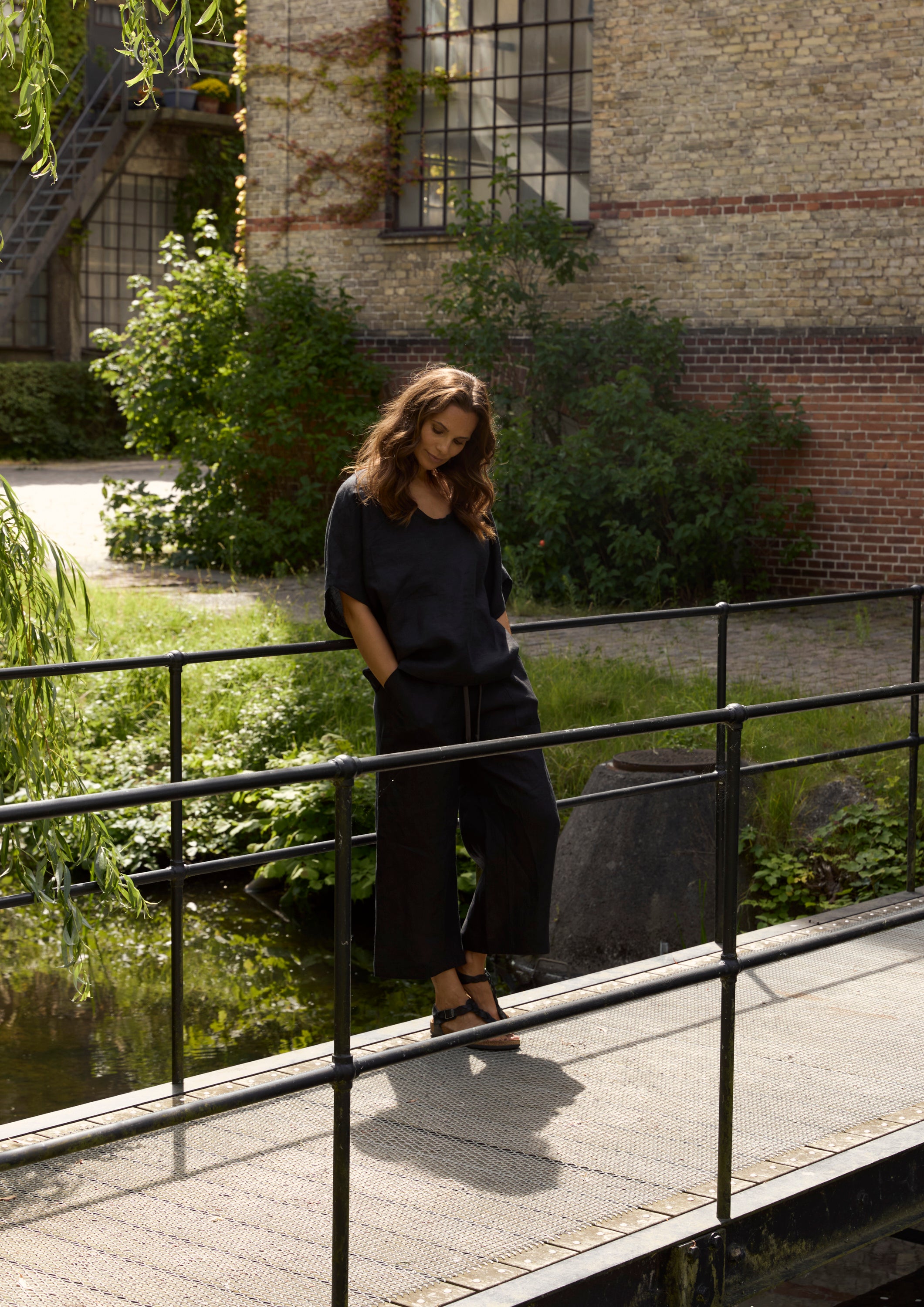 HENRIETTE STEFFENSEN COPENHAGEN BUKSER 3/4 - 82000 BUKSER BLACK 900