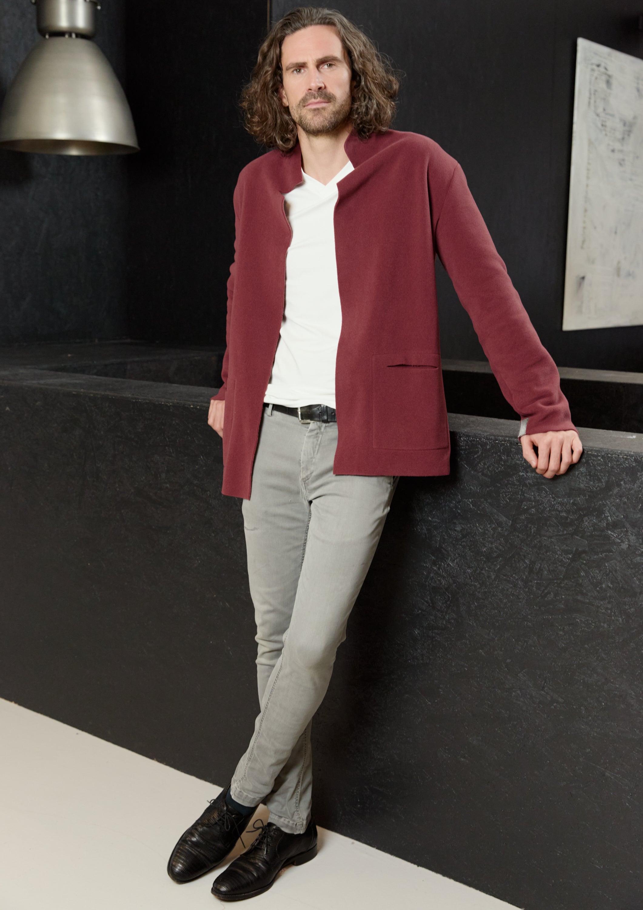 CARL BY STEFFENSEN COPENHAGEN CARDIGAN - 1001C CARDIGANS BORDEAUX 474