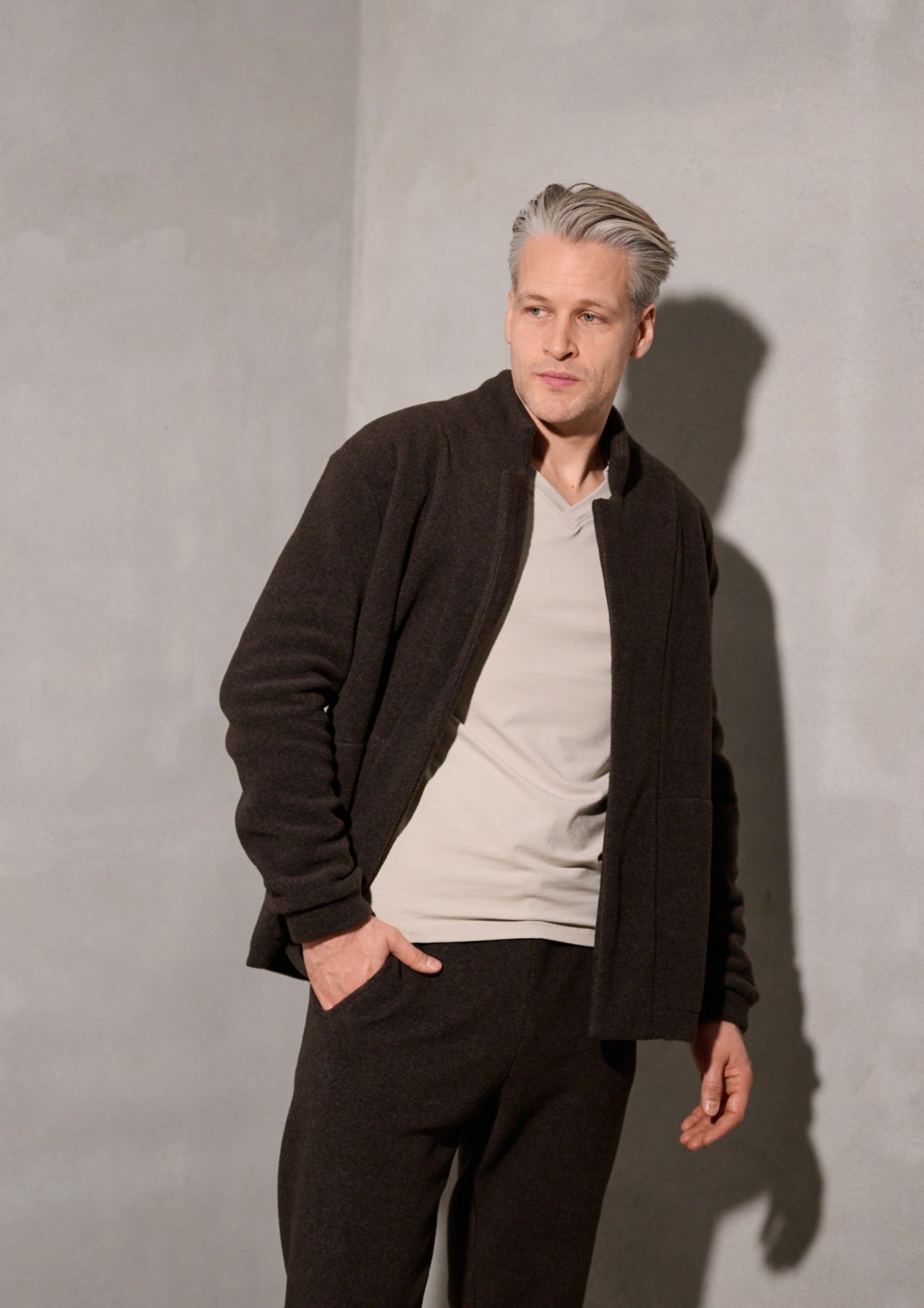 CARL BY STEFFENSEN COPENHAGEN CARDIGAN - 1050C CARDIGANS CHOKOLATE 844