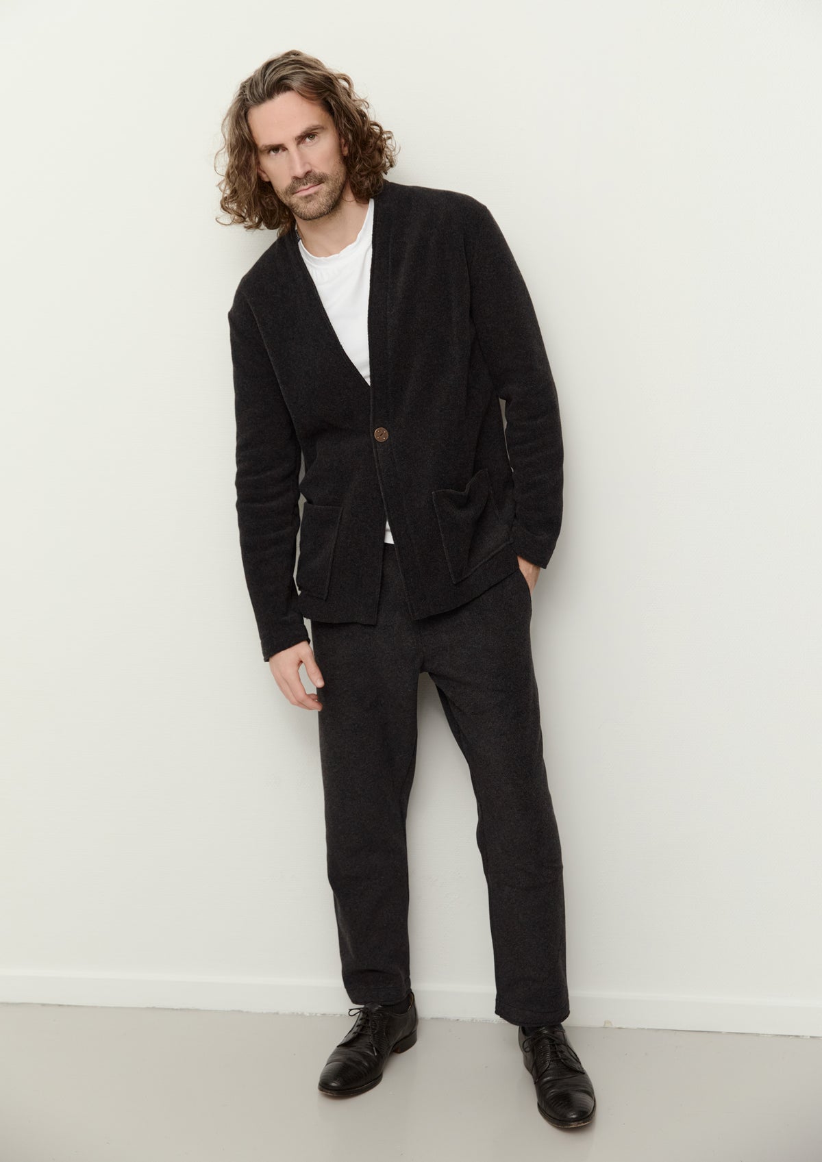 CARL BY STEFFENSEN COPENHAGEN CARDIGAN - 1058C CARDIGANS SOFT BLACK 914