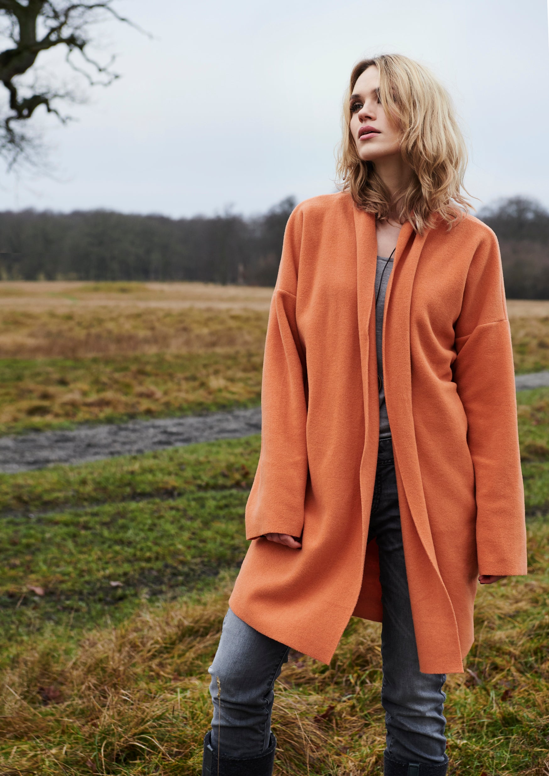 HENRIETTE STEFFENSEN COPENHAGEN CARDIGAN - 7130 CARDIGANS SAFRAN 701