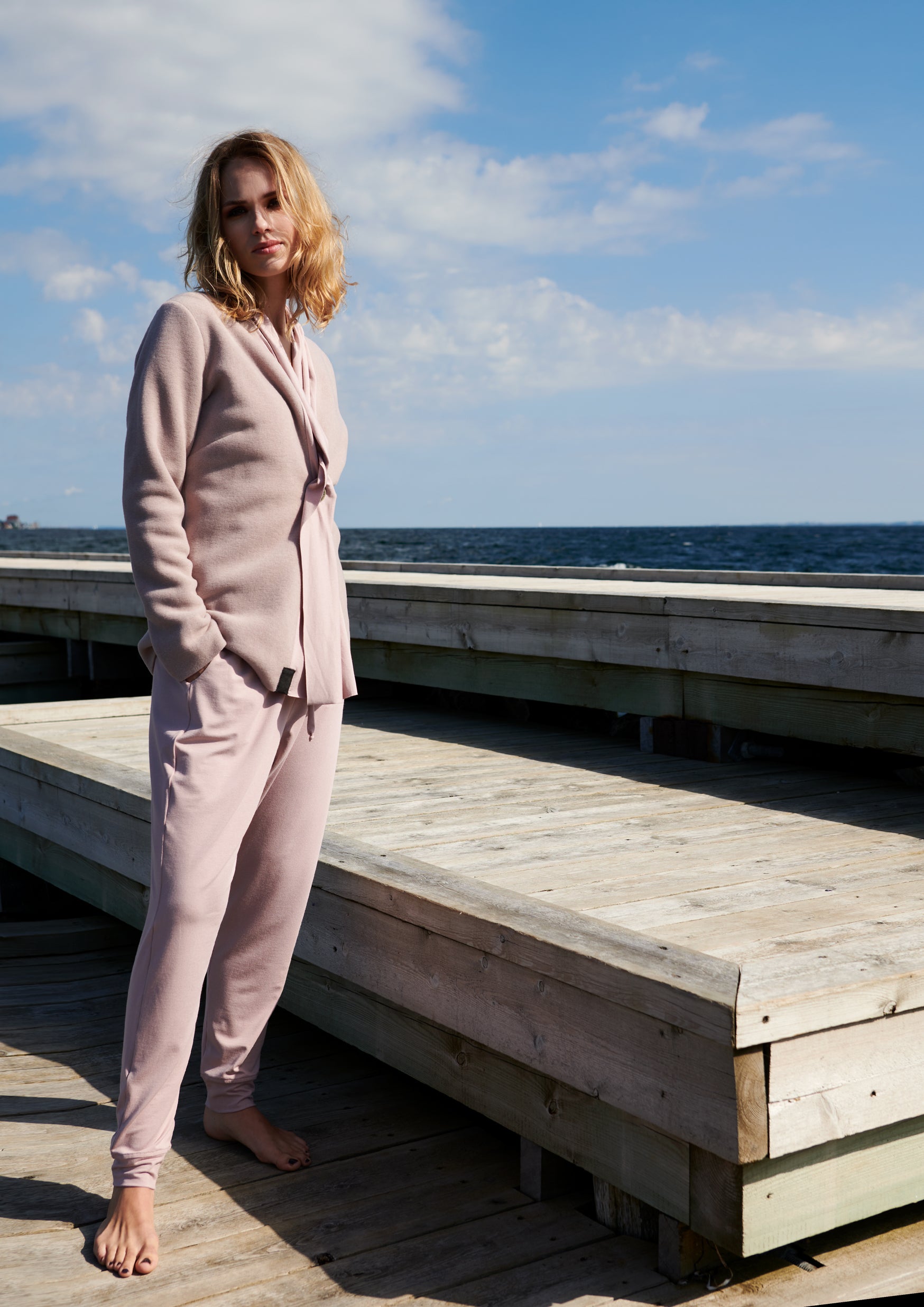 HENRIETTE STEFFENSEN COPENHAGEN CARDIGAN - 7135 MIX CARDIGANS NUDE/NUDE 402