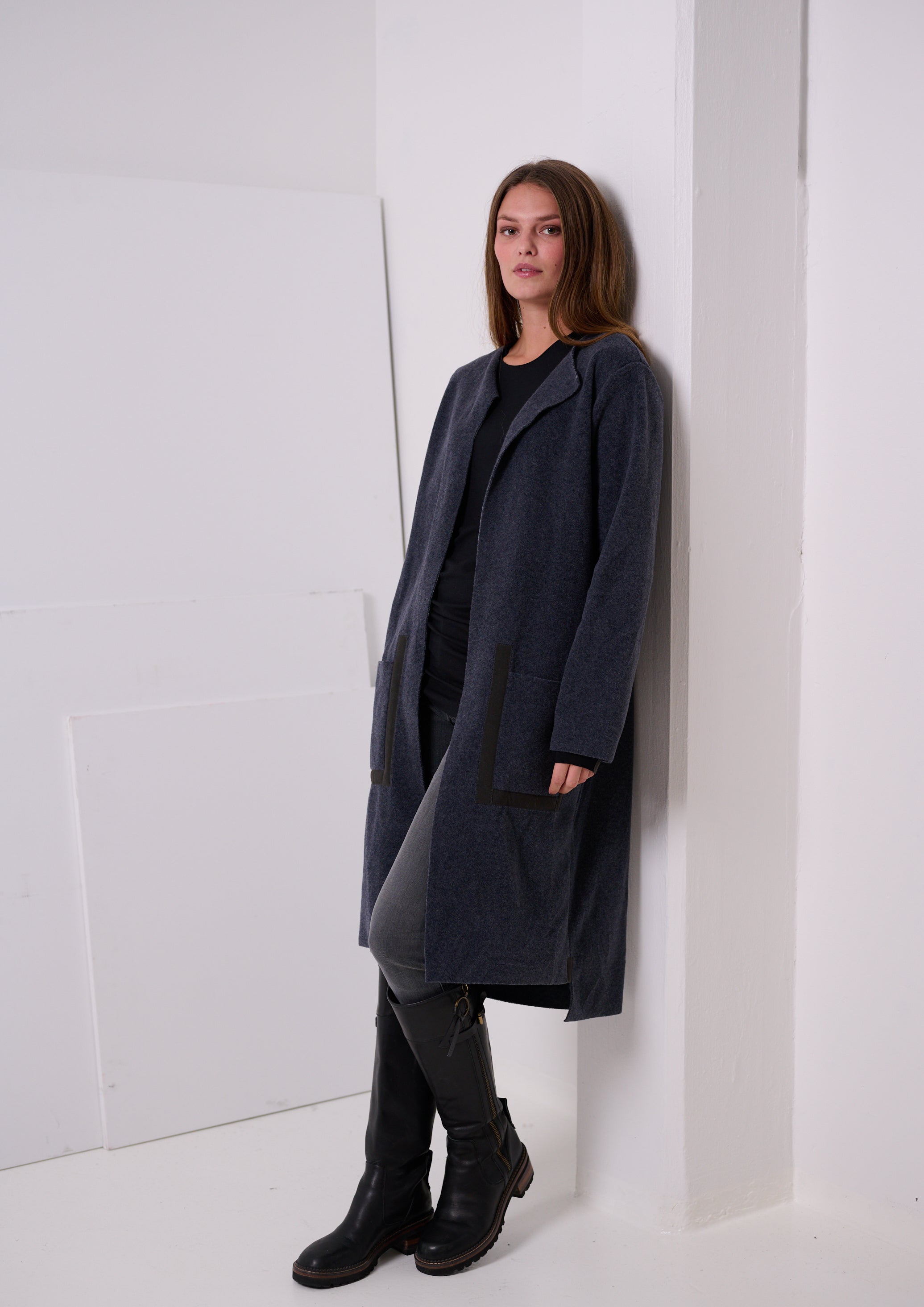 HENRIETTE STEFFENSEN COPENHAGEN CARDIGAN - 7142 CARDIGANS DEEP BLUE 502