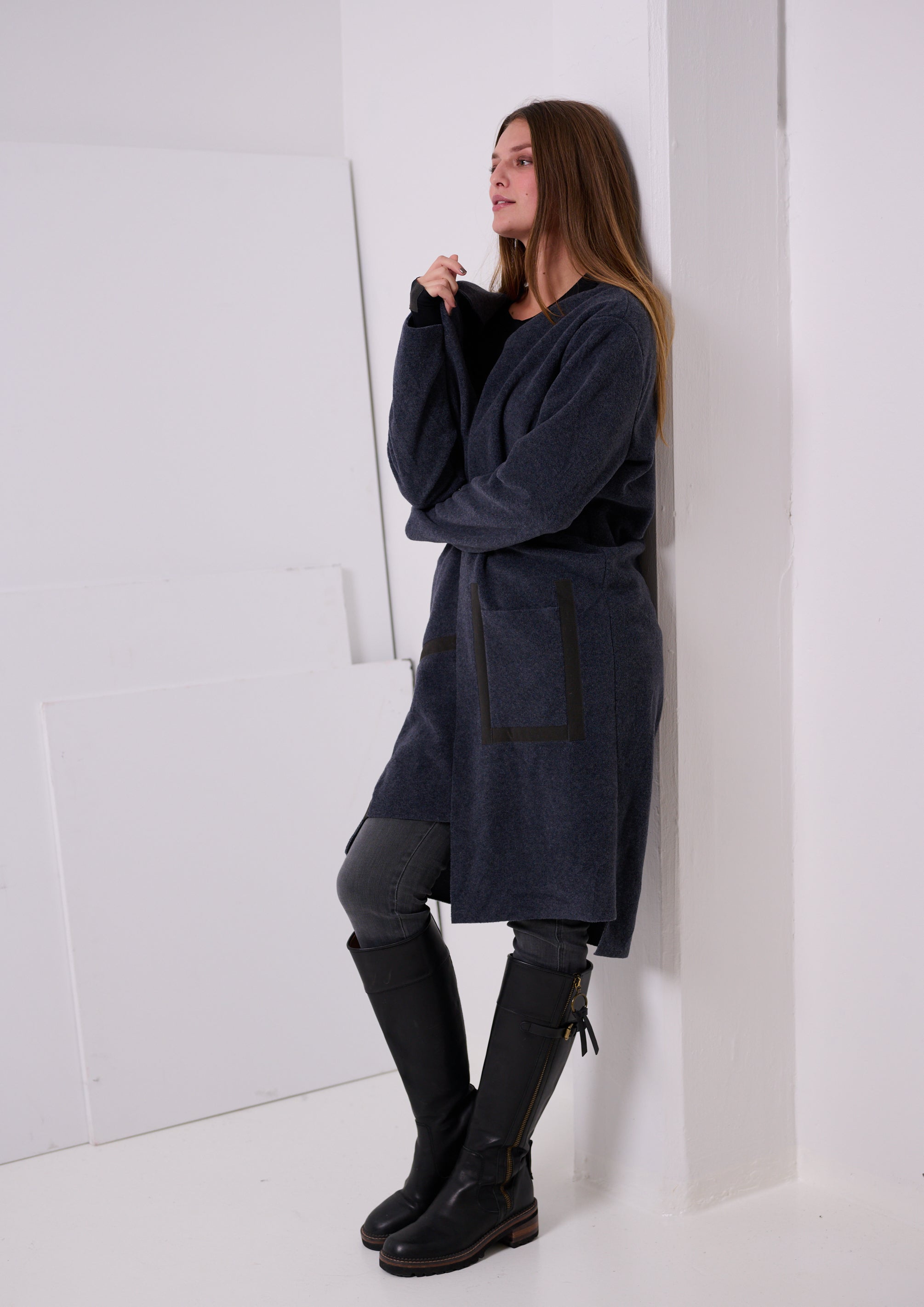 HENRIETTE STEFFENSEN COPENHAGEN CARDIGAN - 7142 CARDIGANS DEEP BLUE 502