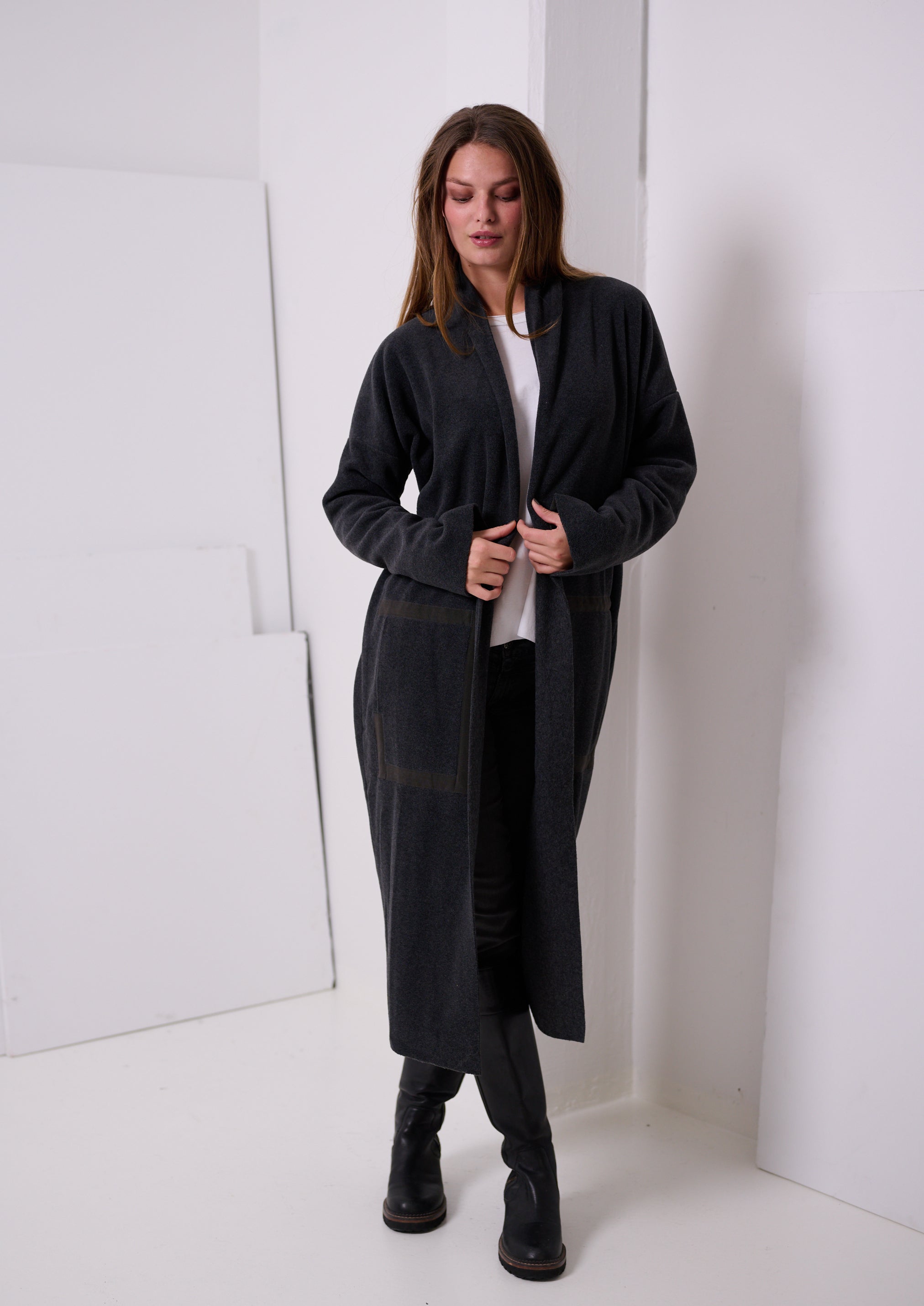 HENRIETTE STEFFENSEN COPENHAGEN CARDIGAN - 7143 CARDIGANS SOFT BLACK 914