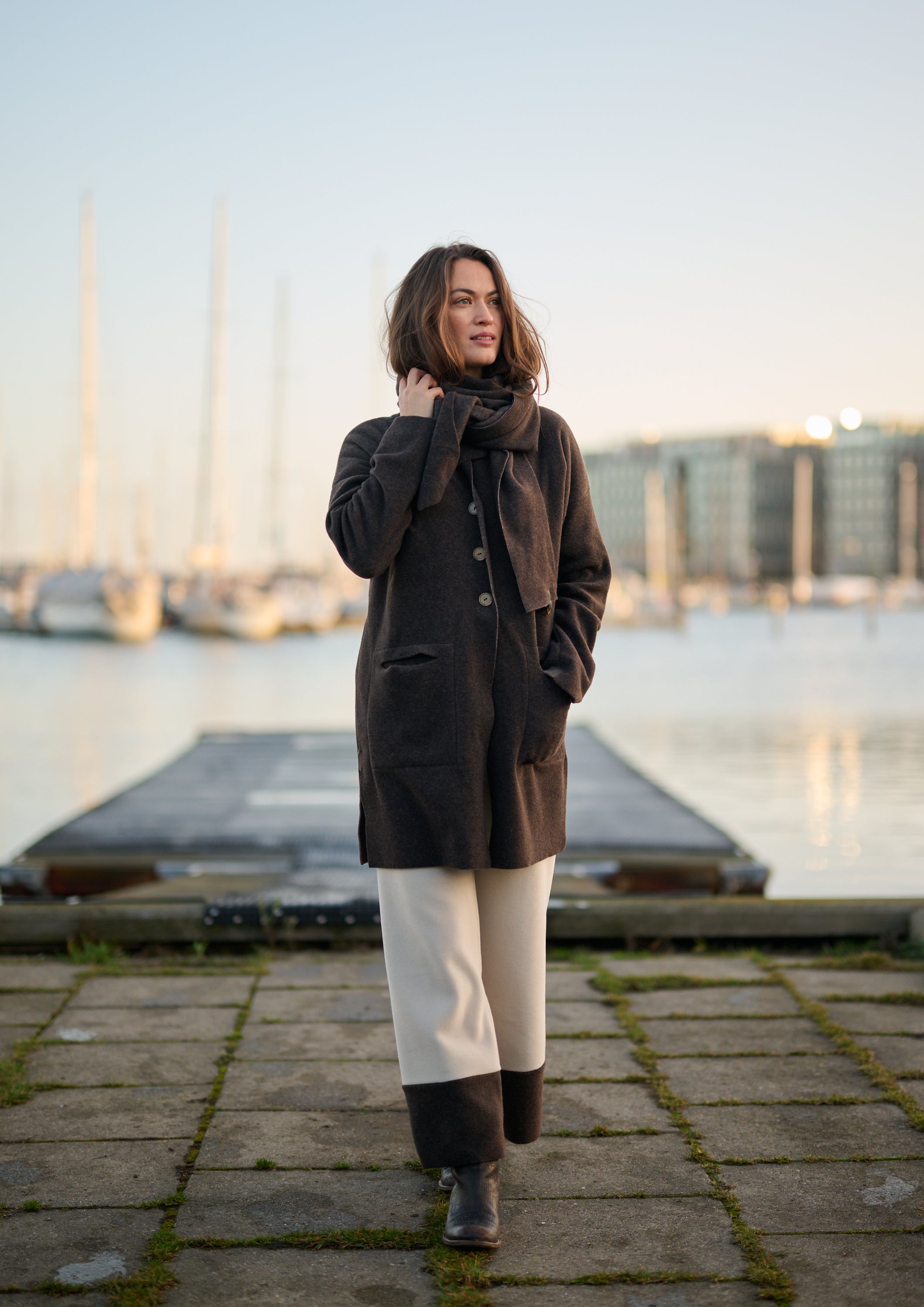 HENRIETTE STEFFENSEN COPENHAGEN CARDIGAN - 7163 CARDIGANS CHOCOLATE 844