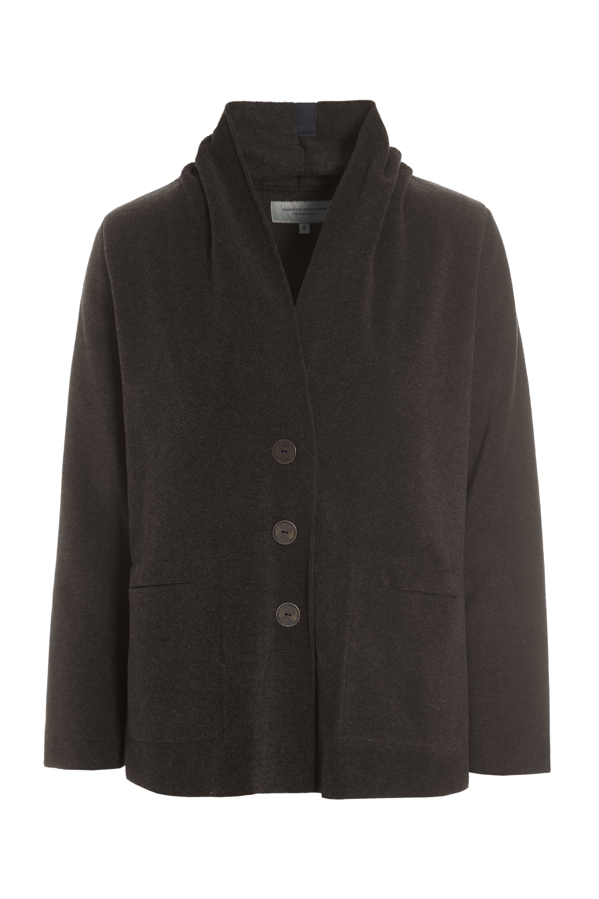 HENRIETTE STEFFENSEN COPENHAGEN CARDIGAN - 7168 CARDIGANS CHOKOLATE 844