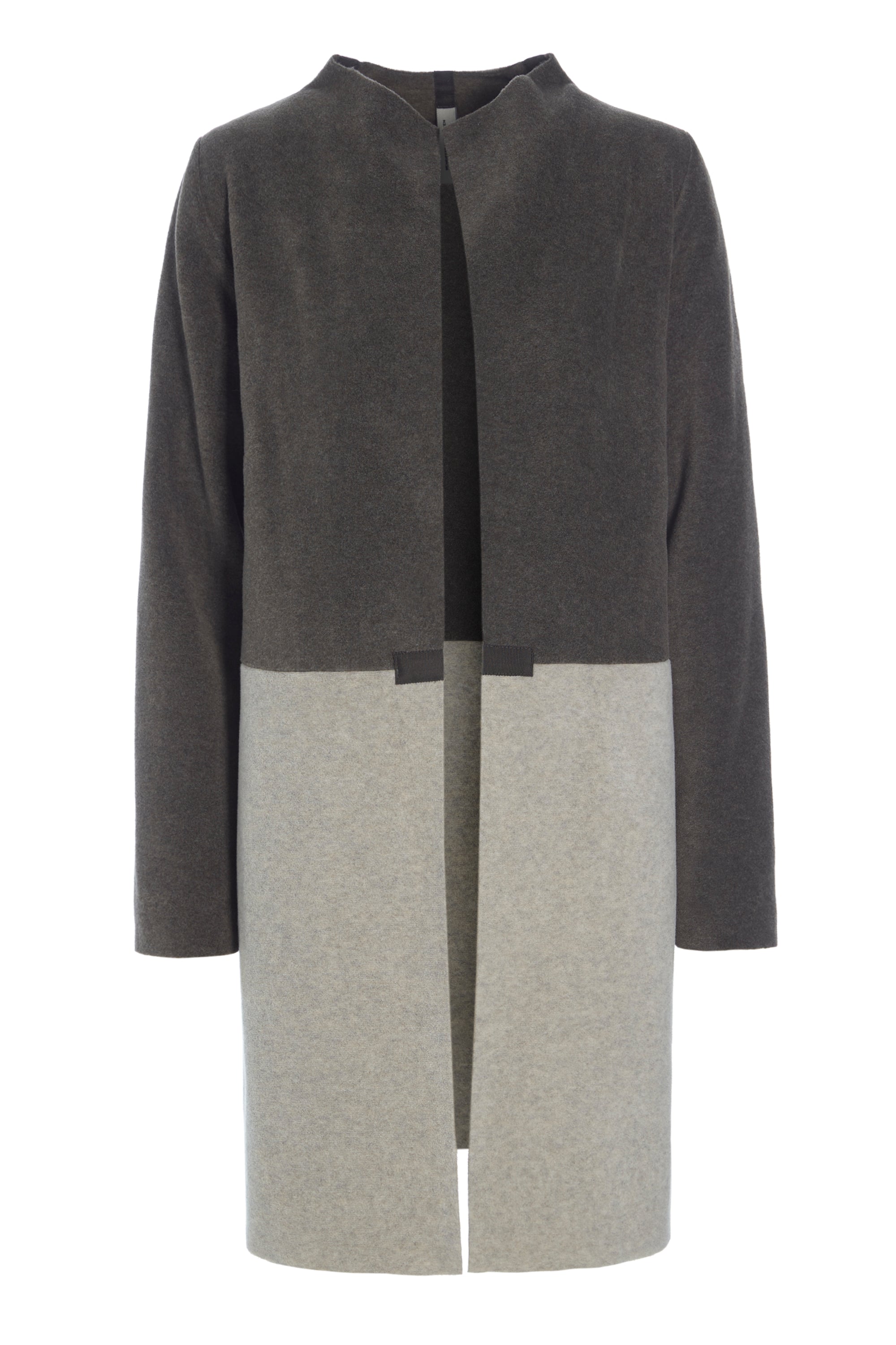 HENRIETTE STEFFENSEN COPENHAGEN CARDIGAN 2 FARVET - 7133 CARDIGANS BARK/SAND 646