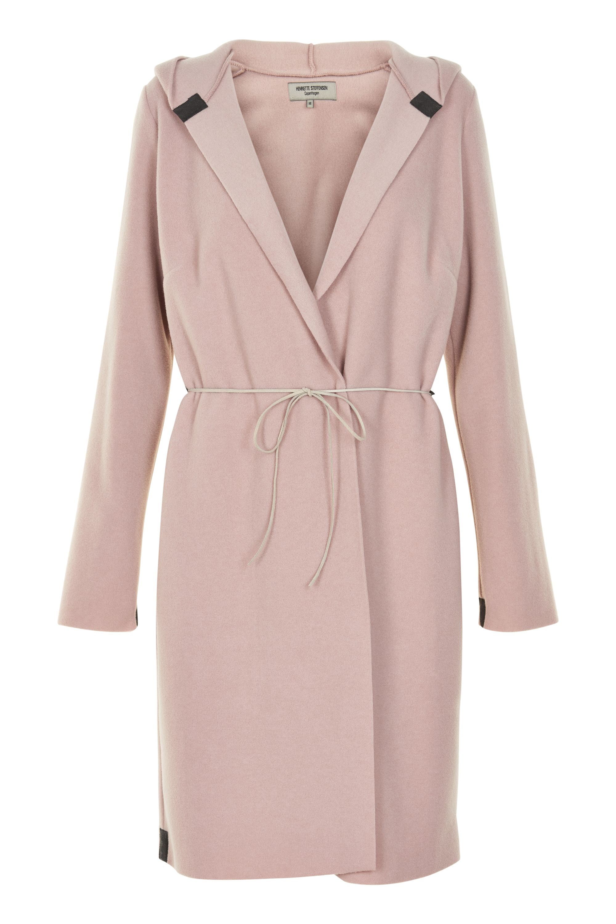HENRIETTE STEFFENSEN COPENHAGEN CARDIGAN MED BÆLTE - 7111 CARDIGANS NUDE 401