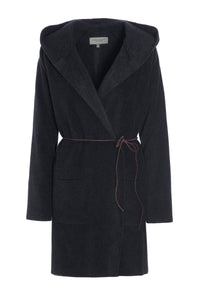 CARDIGAN MED BÆLTE - 7111 - SOFT BLACK