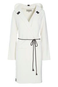 CARDIGAN MED BÆLTE - 7151 - OFF WHITE