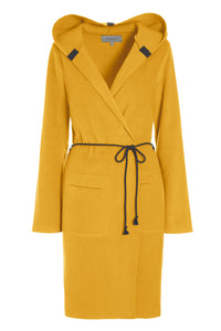 CARDIGAN MED BÆLTE - 7151 - SAFRAN