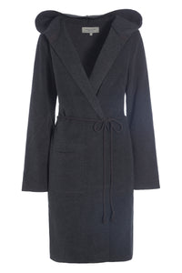 CARDIGAN MED BÆLTE - 7151 - SOFT BLACK