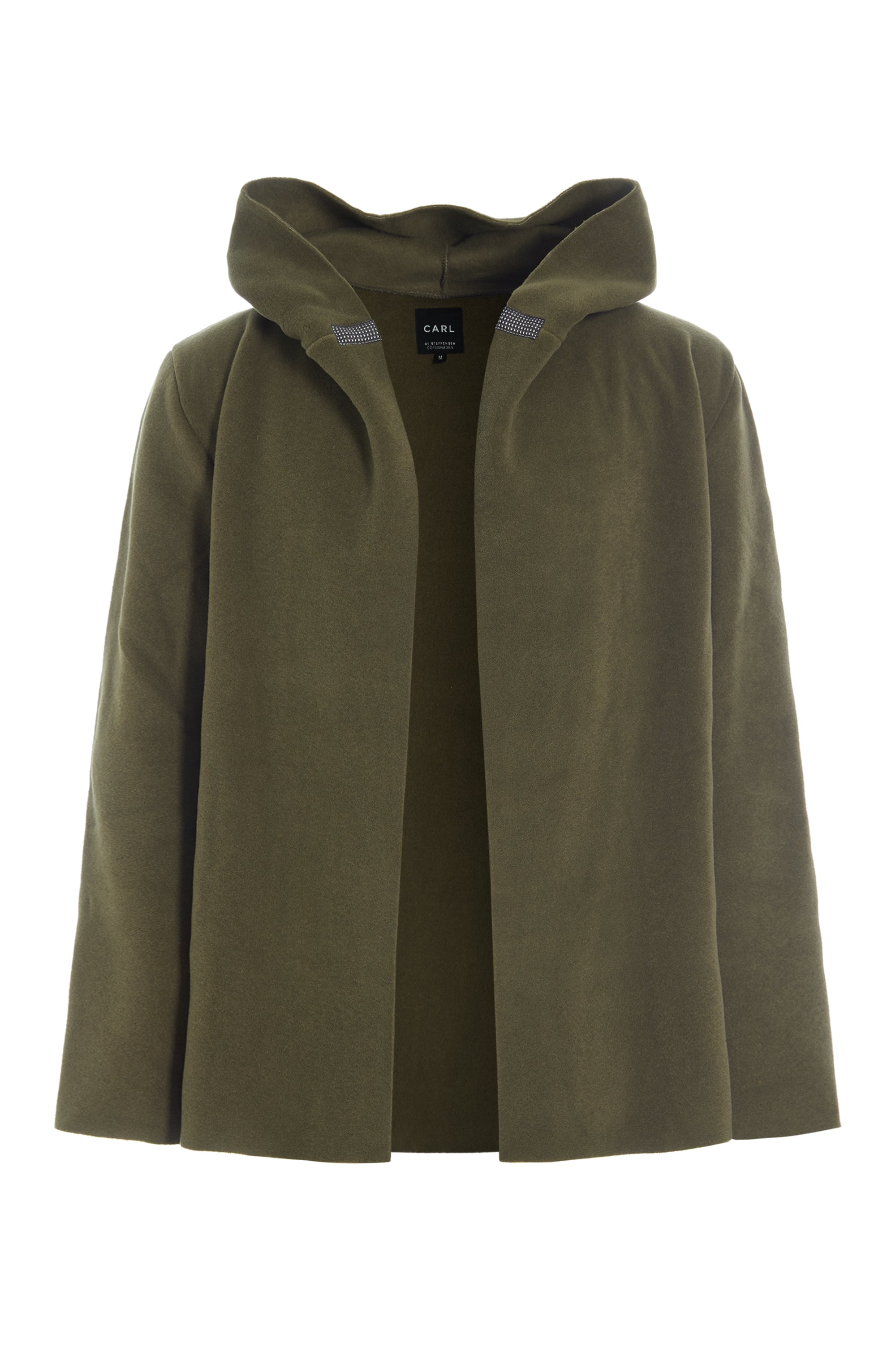 CARL BY STEFFENSEN COPENHAGEN CARDIGAN MED HÆTTE - 1002C CARDIGANS MOSS 611
