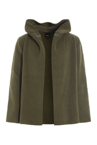 CARDIGAN MED HÆTTE - 1002C - MOSS