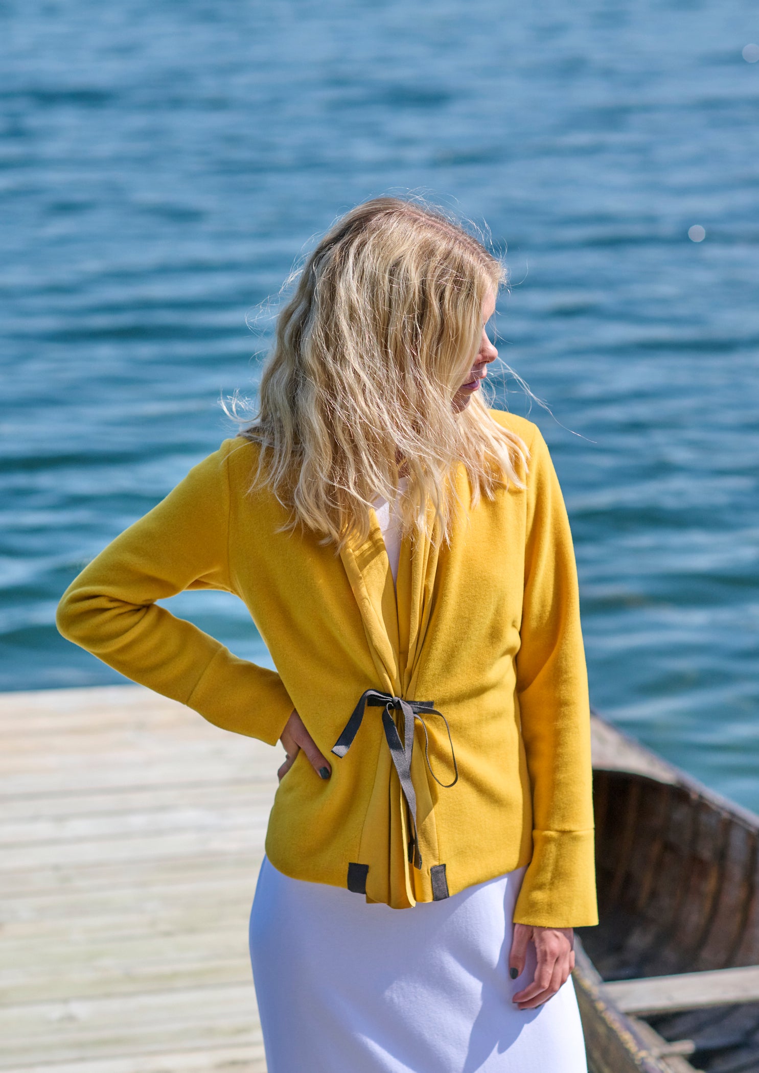HENRIETTE STEFFENSEN COPENHAGEN CARDIGAN MIX - 7123 CARDIGANS SAFREN / SAFRAN 684