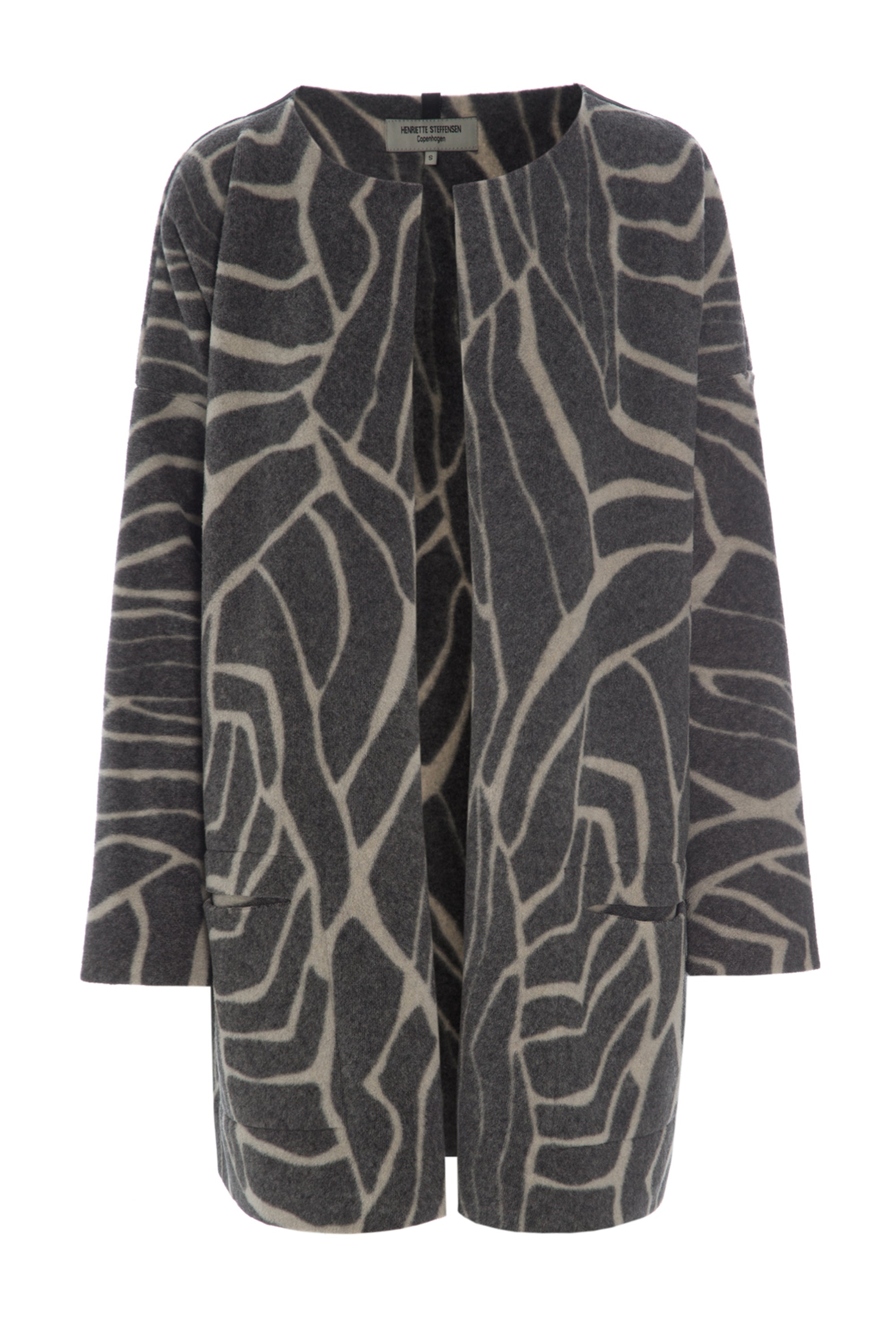 HENRIETTE STEFFENSEN COPENHAGEN CARDIGAN  OVERSIZE - 7105P CARDIGANS LEAVES