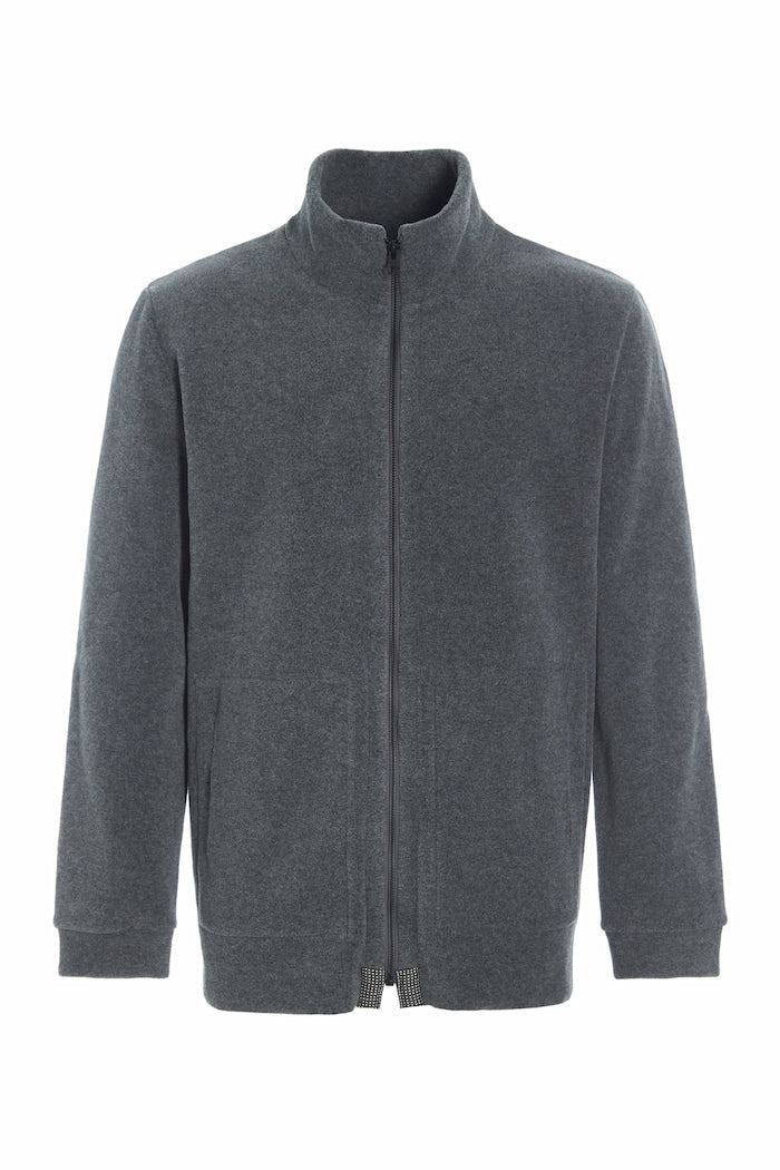 CARL BY STEFFENSEN COPENHAGEN CARDIGAN ZIPPER - 1040C CARDIGANS GREY 905