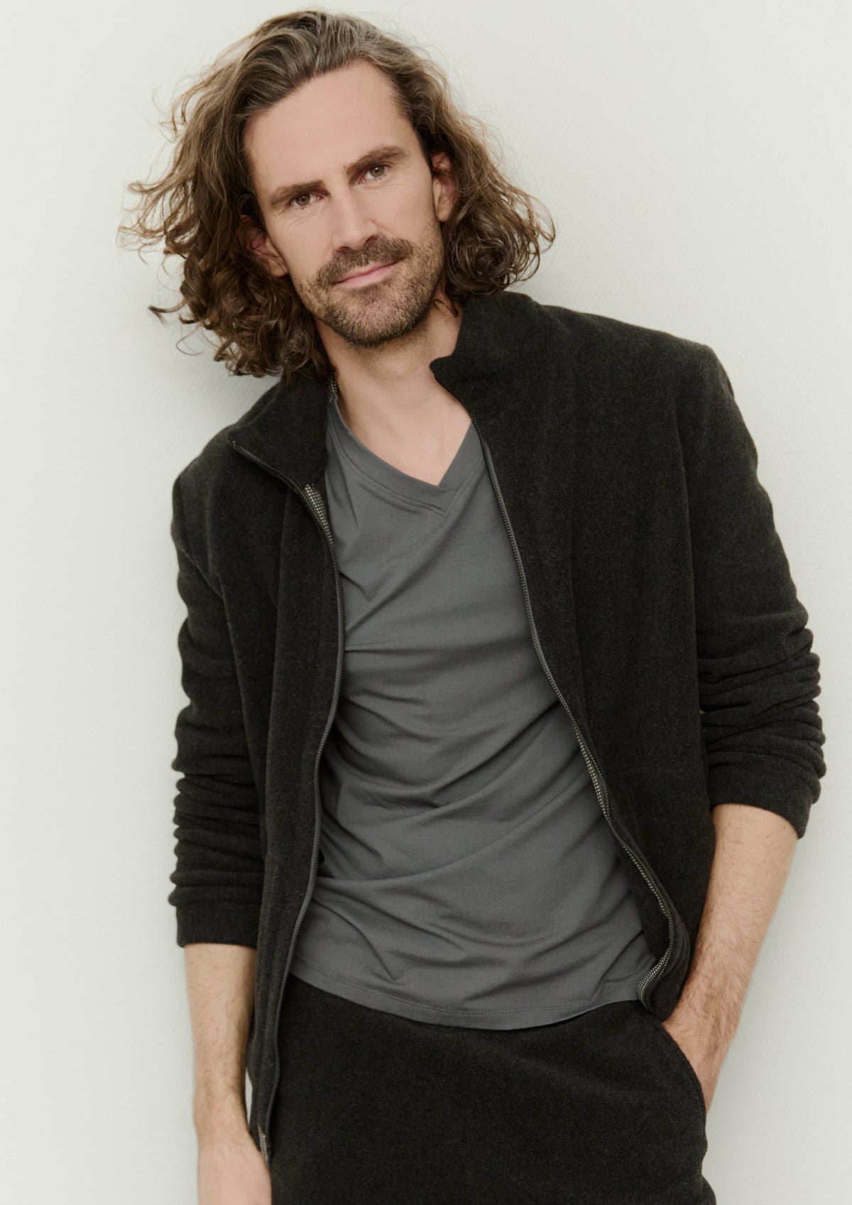 CARL BY STEFFENSEN COPENHAGEN CARDIGAN ZIPPER - 1040C CARDIGANS SOFT BLACK 914