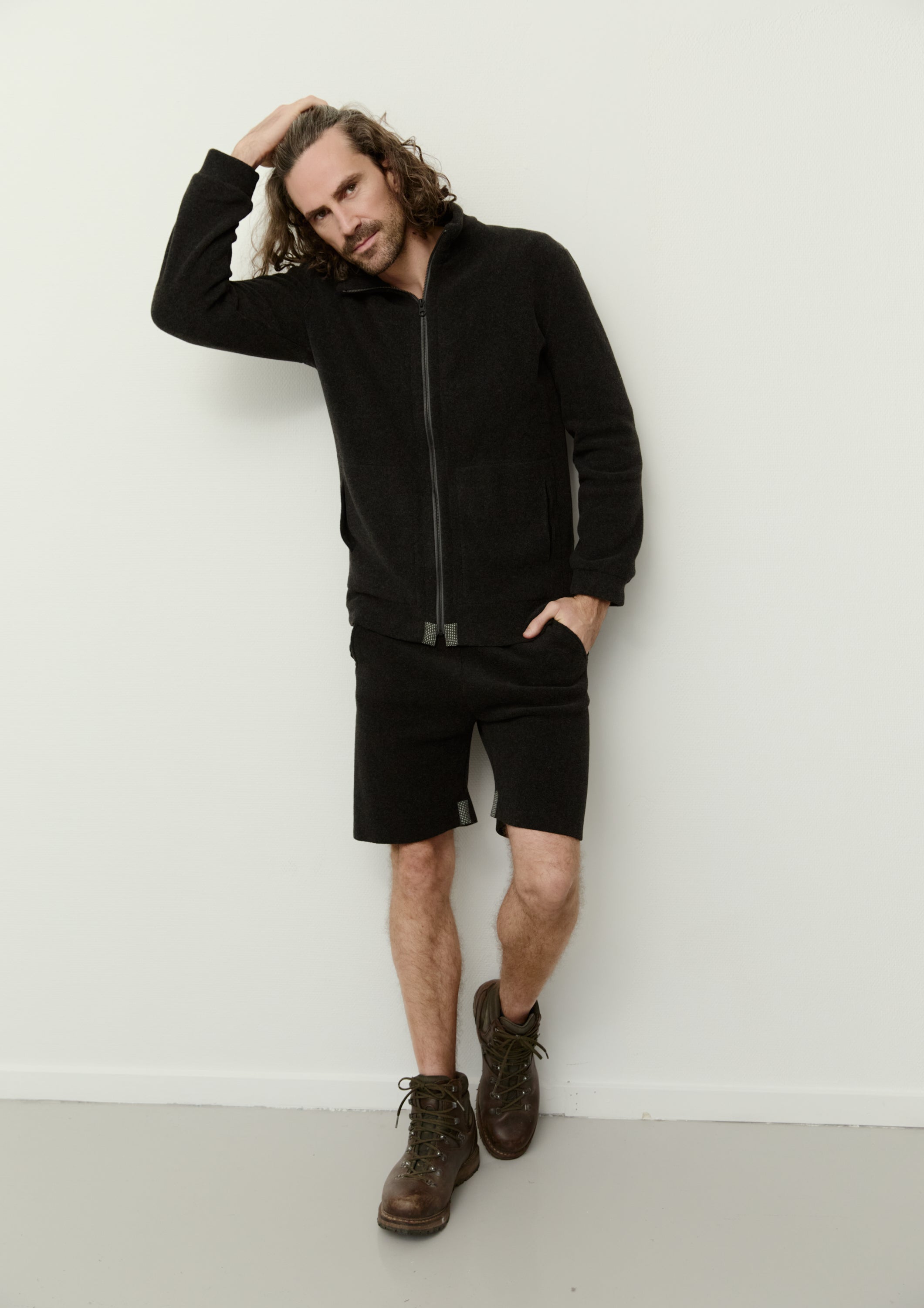 CARL BY STEFFENSEN COPENHAGEN CARDIGAN ZIPPER - 1040C CARDIGANS SOFT BLACK 914
