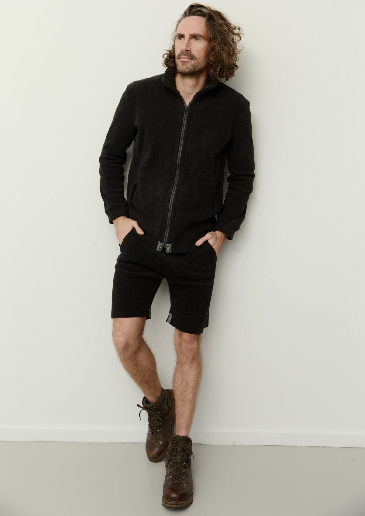 CARL BY STEFFENSEN COPENHAGEN CARDIGAN ZIPPER - 1040C CARDIGANS SOFT BLACK 914