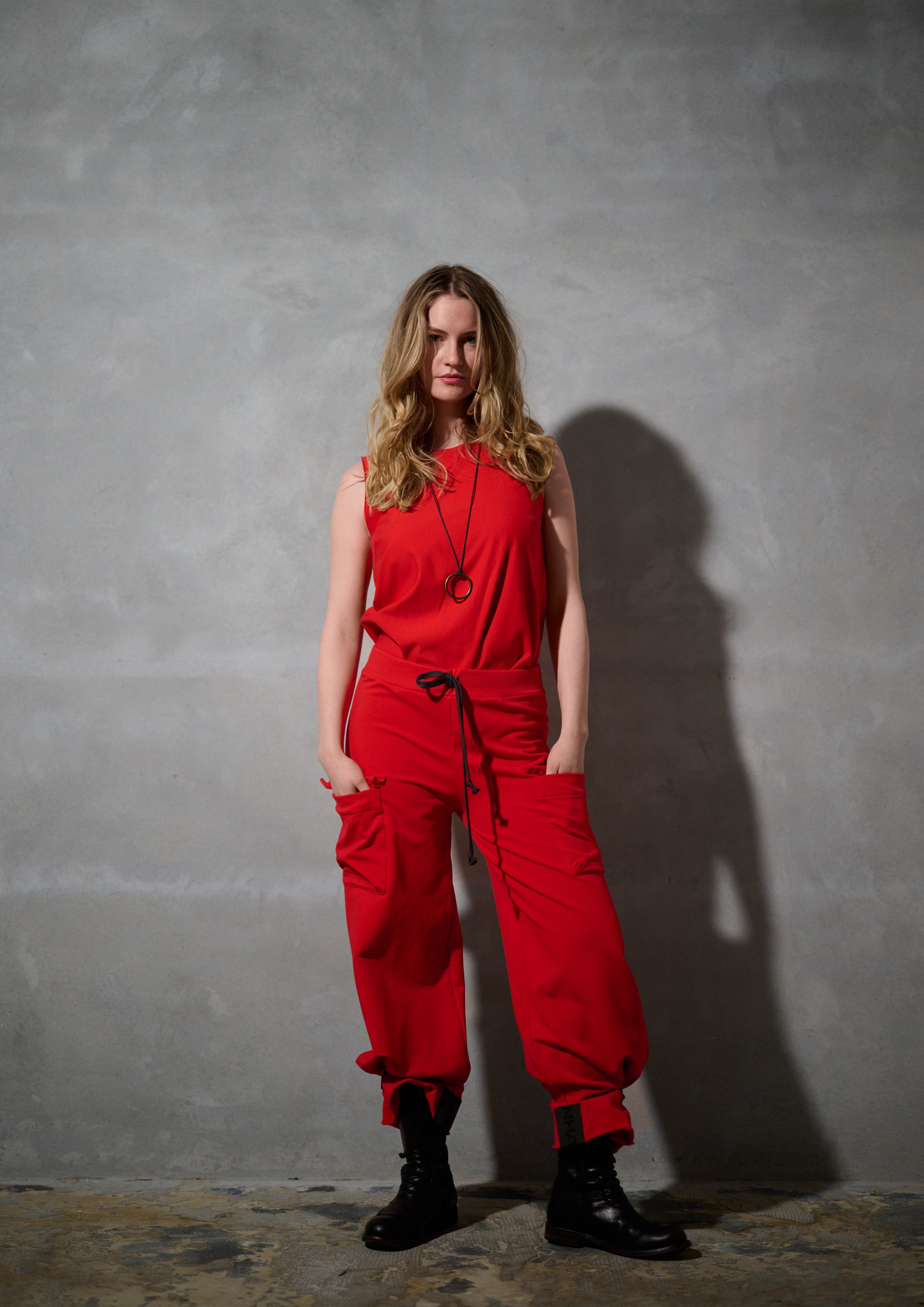 HENRIETTE STEFFENSEN COPENHAGEN CARGO BUKSER - 72017 BUKSER TOMATO 845