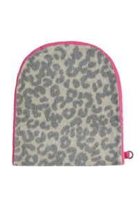 DOBBELT FOLDET HUE - 5037P - LEOPARD pink
